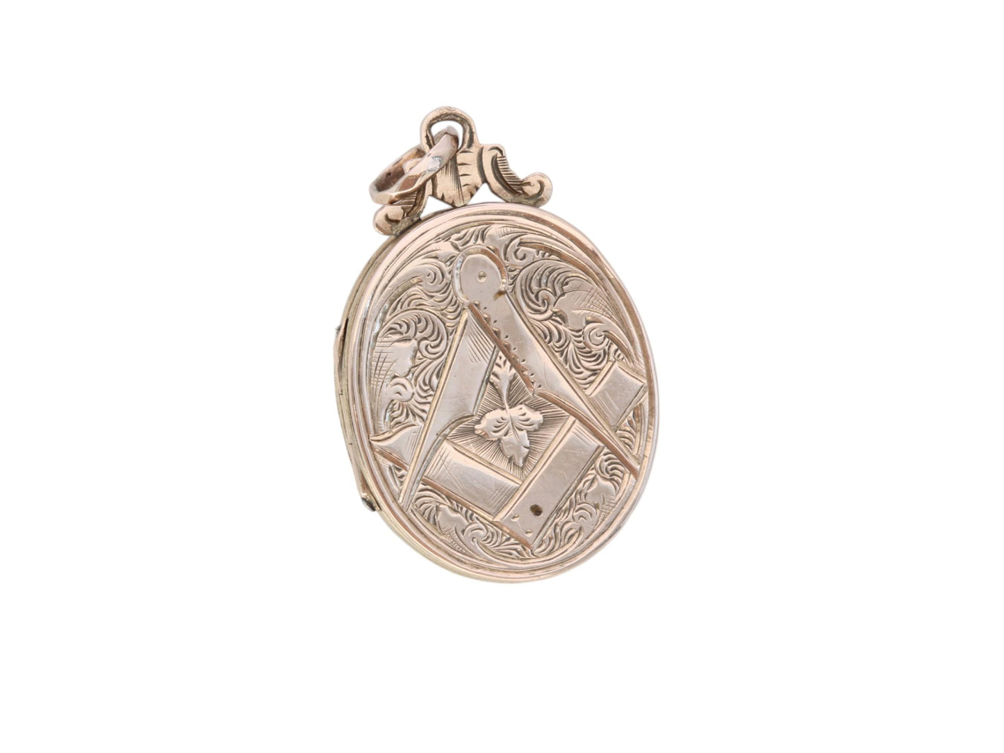 Antique 9ct Gold Masonic Locket