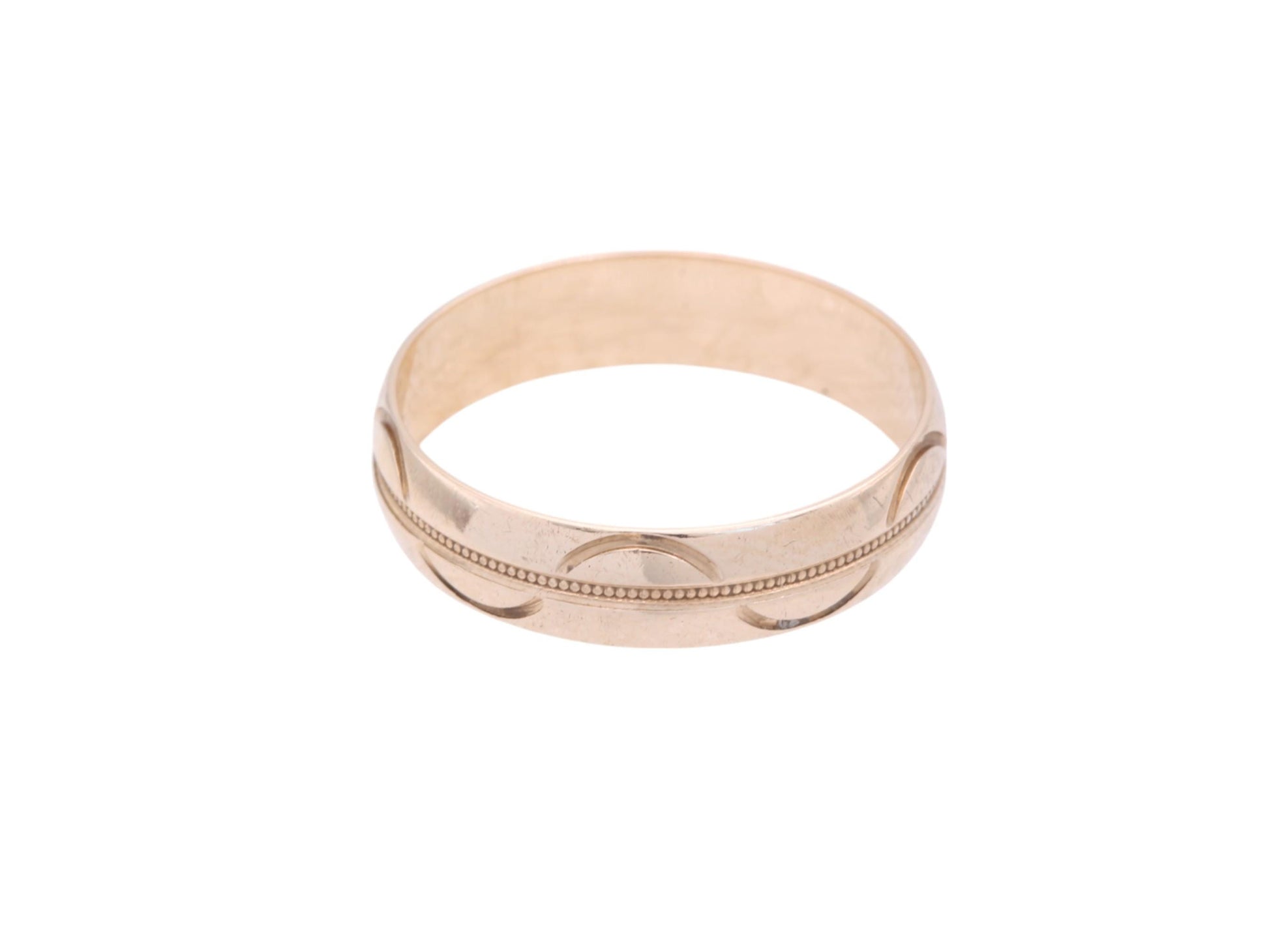 Vintage-9ct-Gold-Wave-Pattern-Wedding-Band-Ring