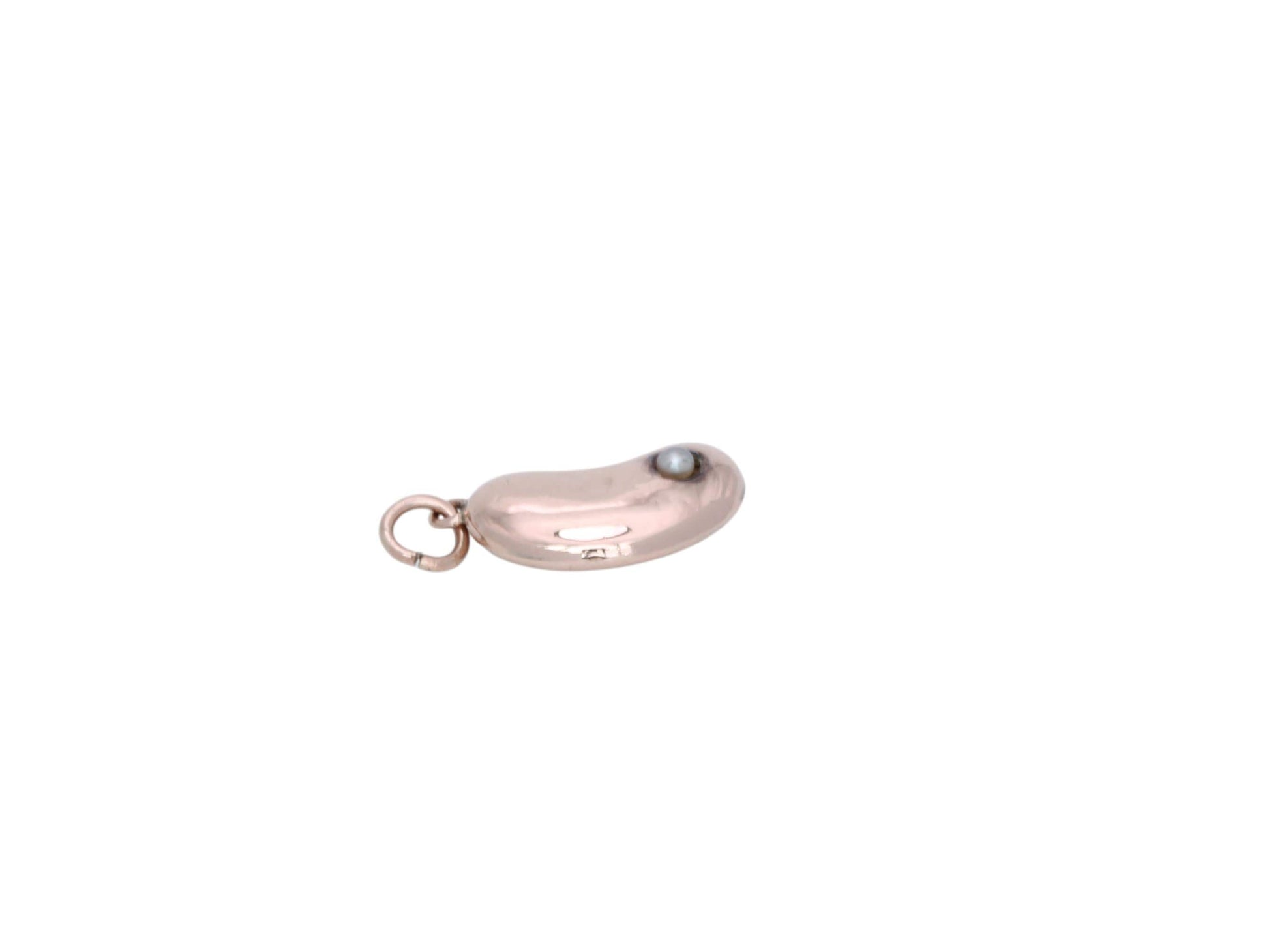 Antique-9ct-Gold-Pearl-Lucky-Bean-Charm