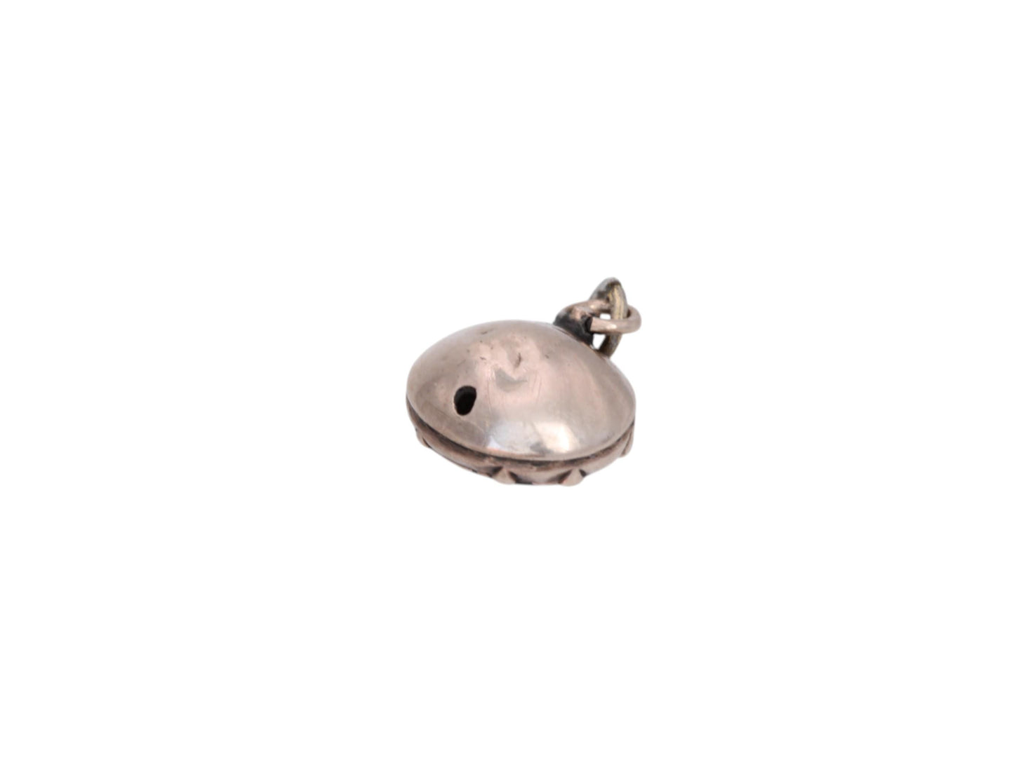 Antique 9ct Gold Garnet Charm Pendant