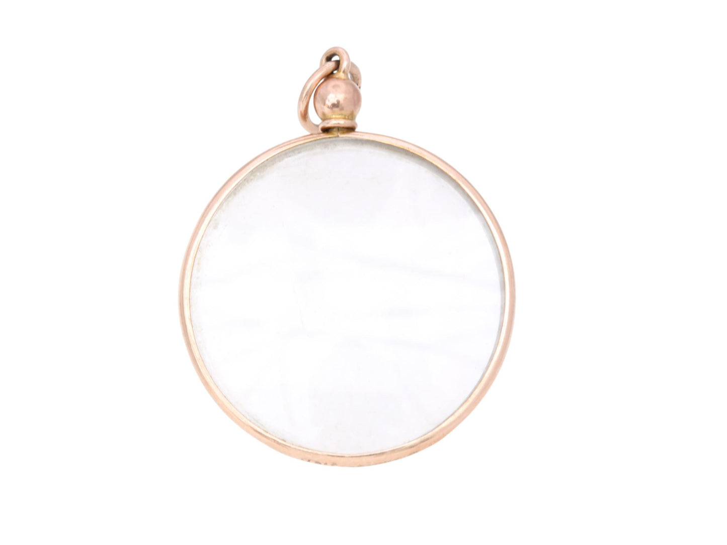 Antique 9ct Gold Glass Open Face Locket