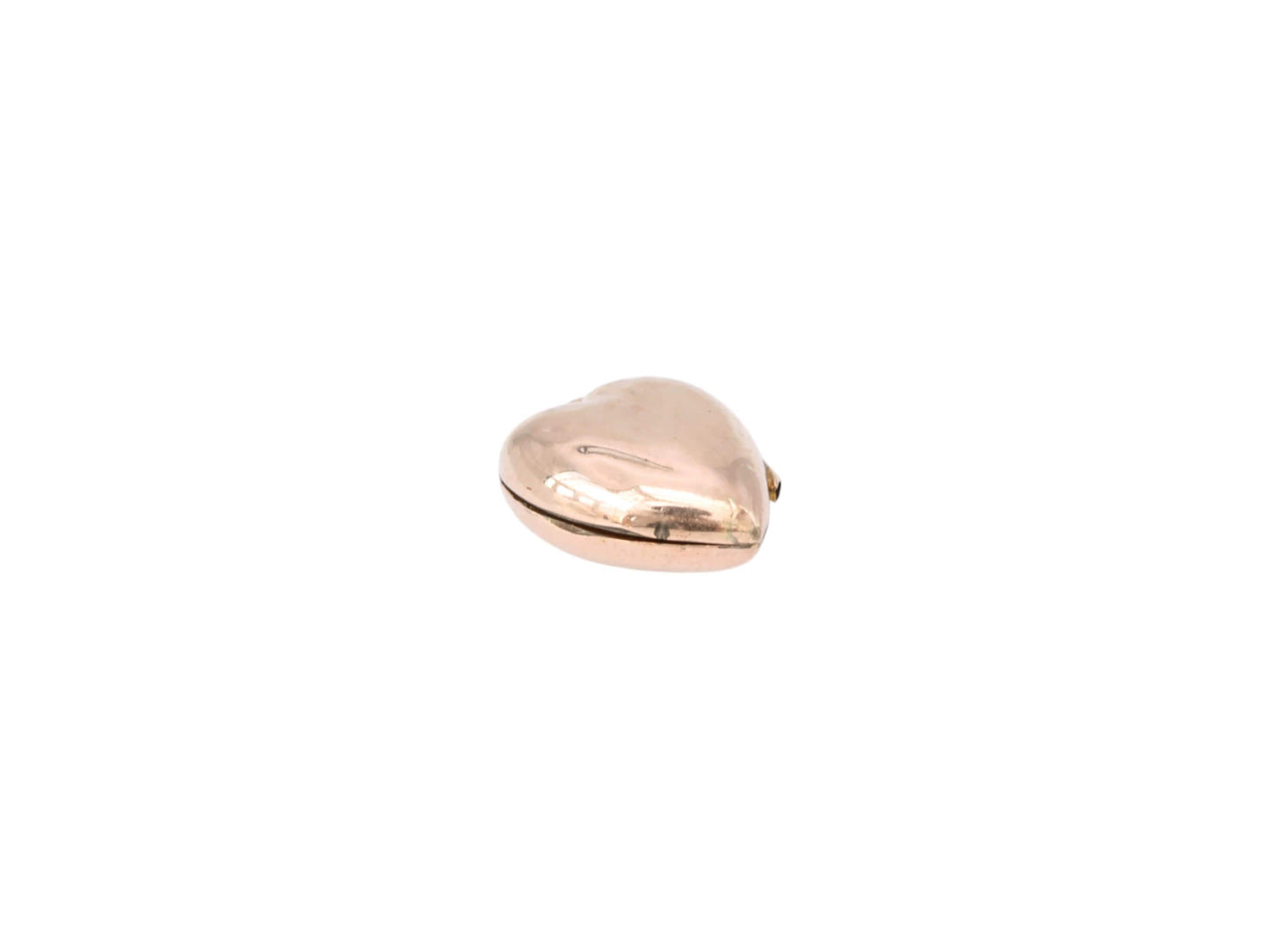 Antique 9ct Gold Small Heart Charm Locket