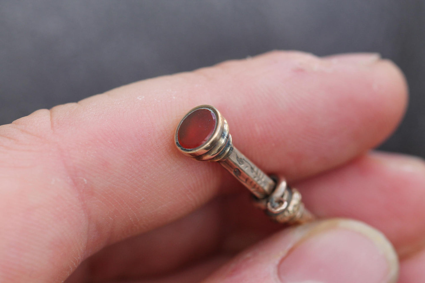 Antique 9ct Gold Miniature Retractable Pencil