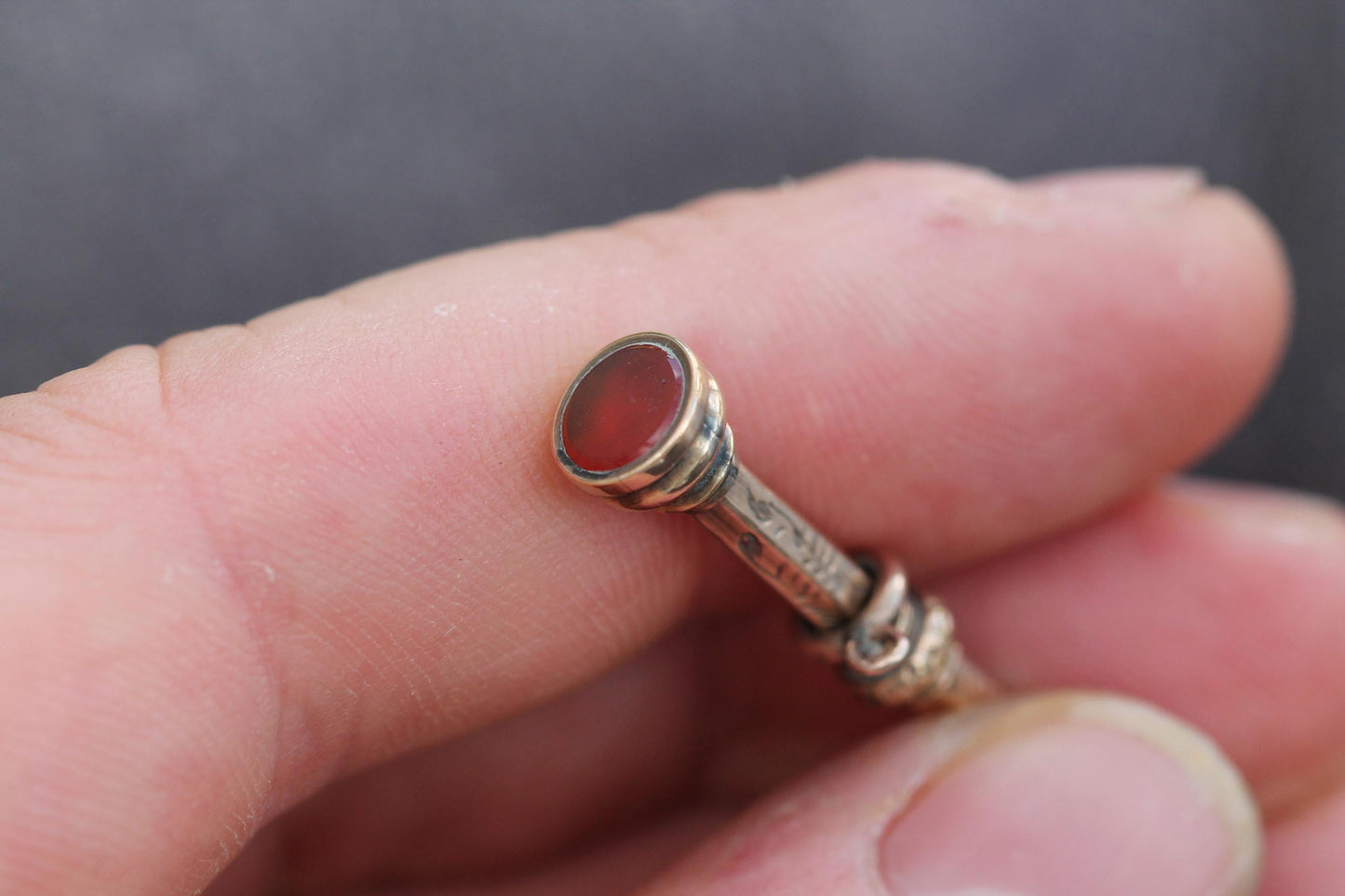 Antique 9ct Gold Miniature Retractable Pencil