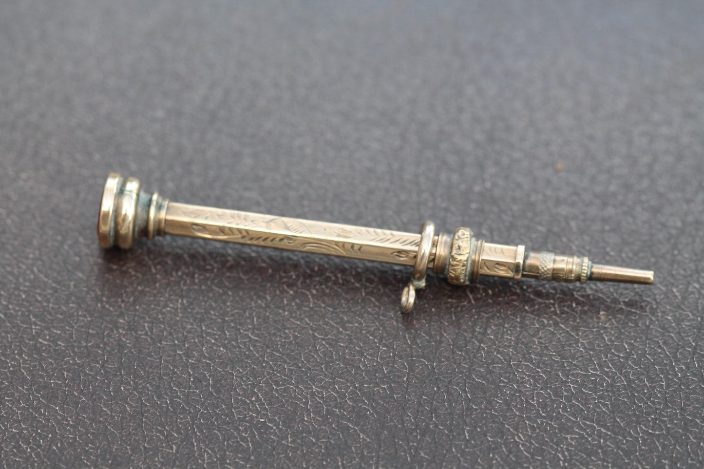 Antique 9ct Gold Miniature Retractable Pencil