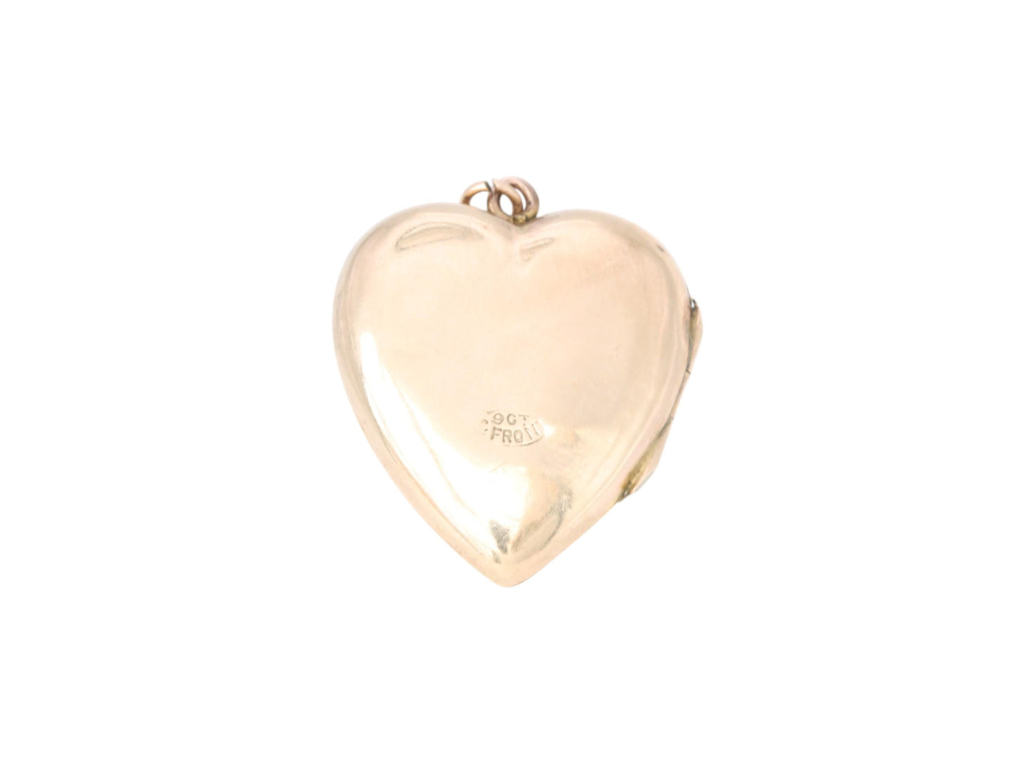 Antique 9ct Gold Chased Heart Locket
