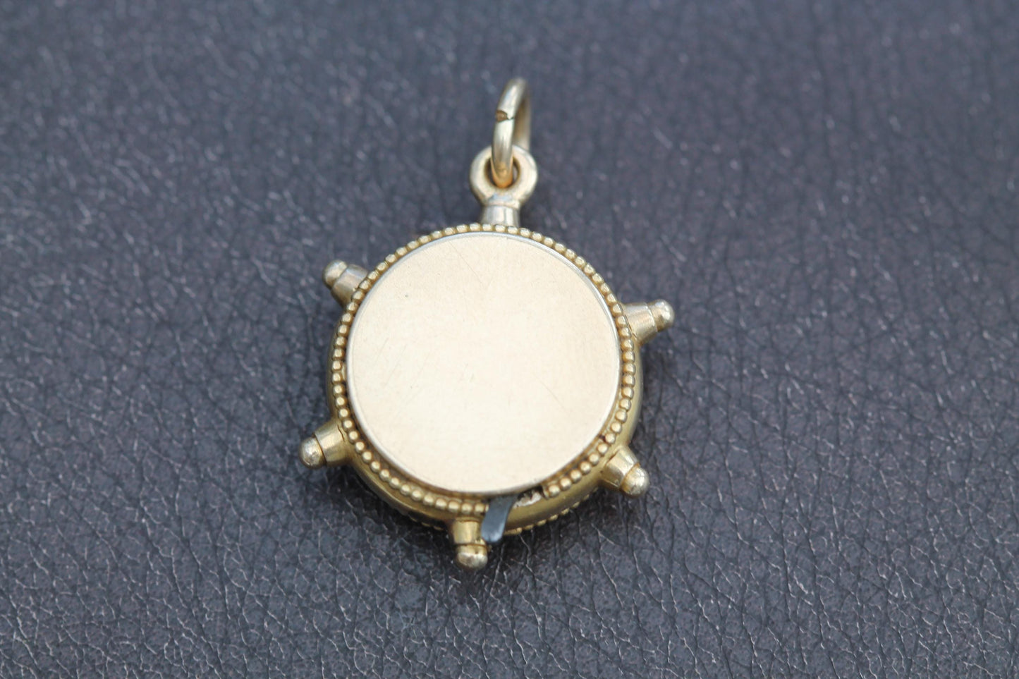 Antique 15ct Gold Dice Gambling Roulette Pendant Fob