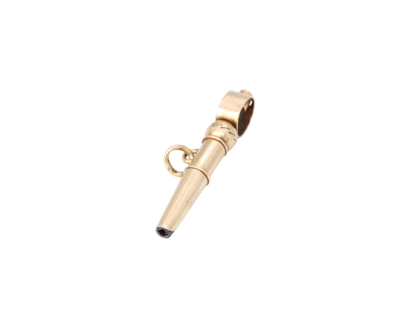 Antique 18ct Gold Watch Key Charm Pendant, c.1880