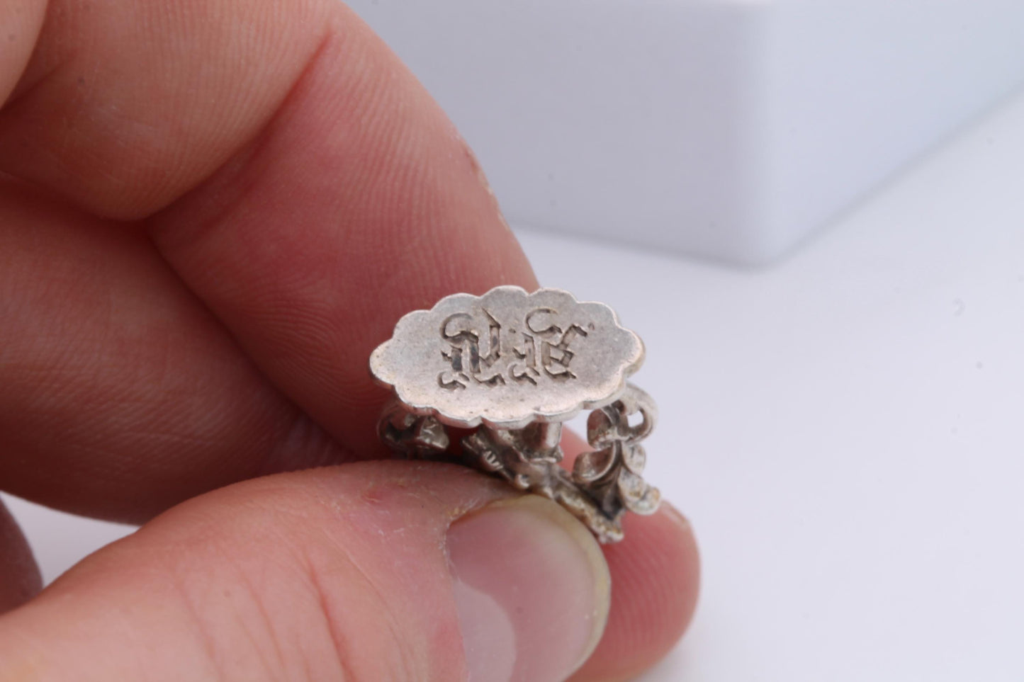 Antique-Sterling-Silver-Cupid-Love-Arrow-Pendant-Seal