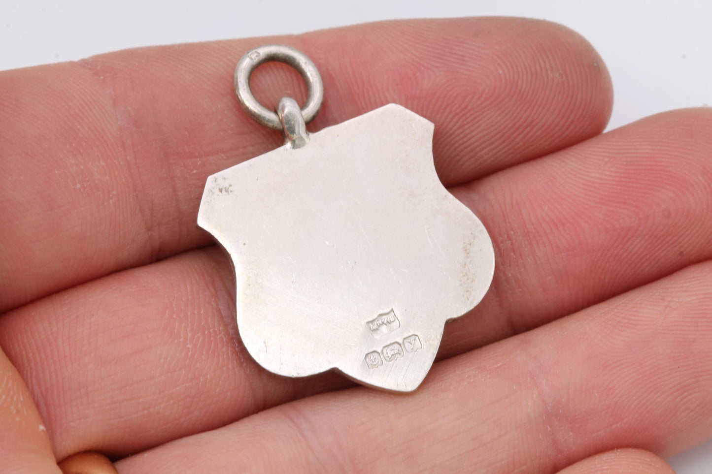 Antique Sterling Silver Griffin Pendant Fob, Mappin & Webb