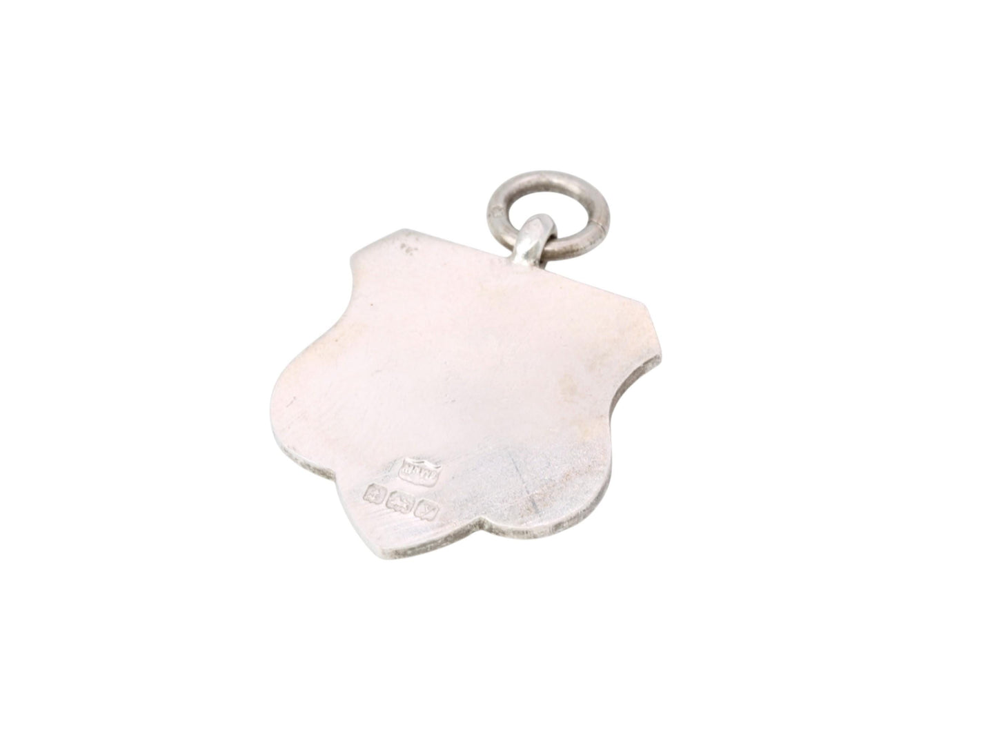 Antique Sterling Silver Griffin Pendant Fob, Mappin & Webb