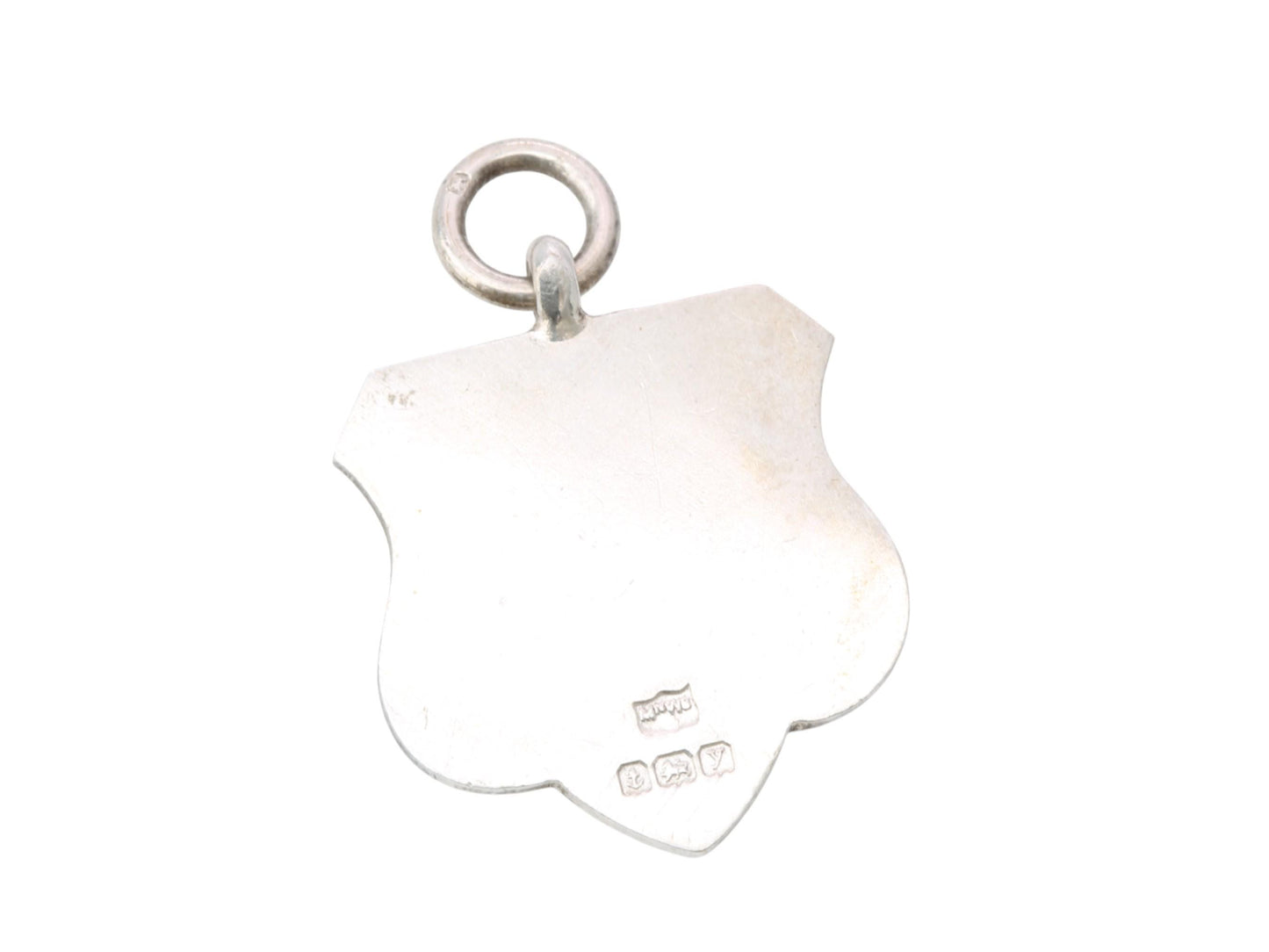 Antique Sterling Silver Griffin Pendant Fob, Mappin & Webb