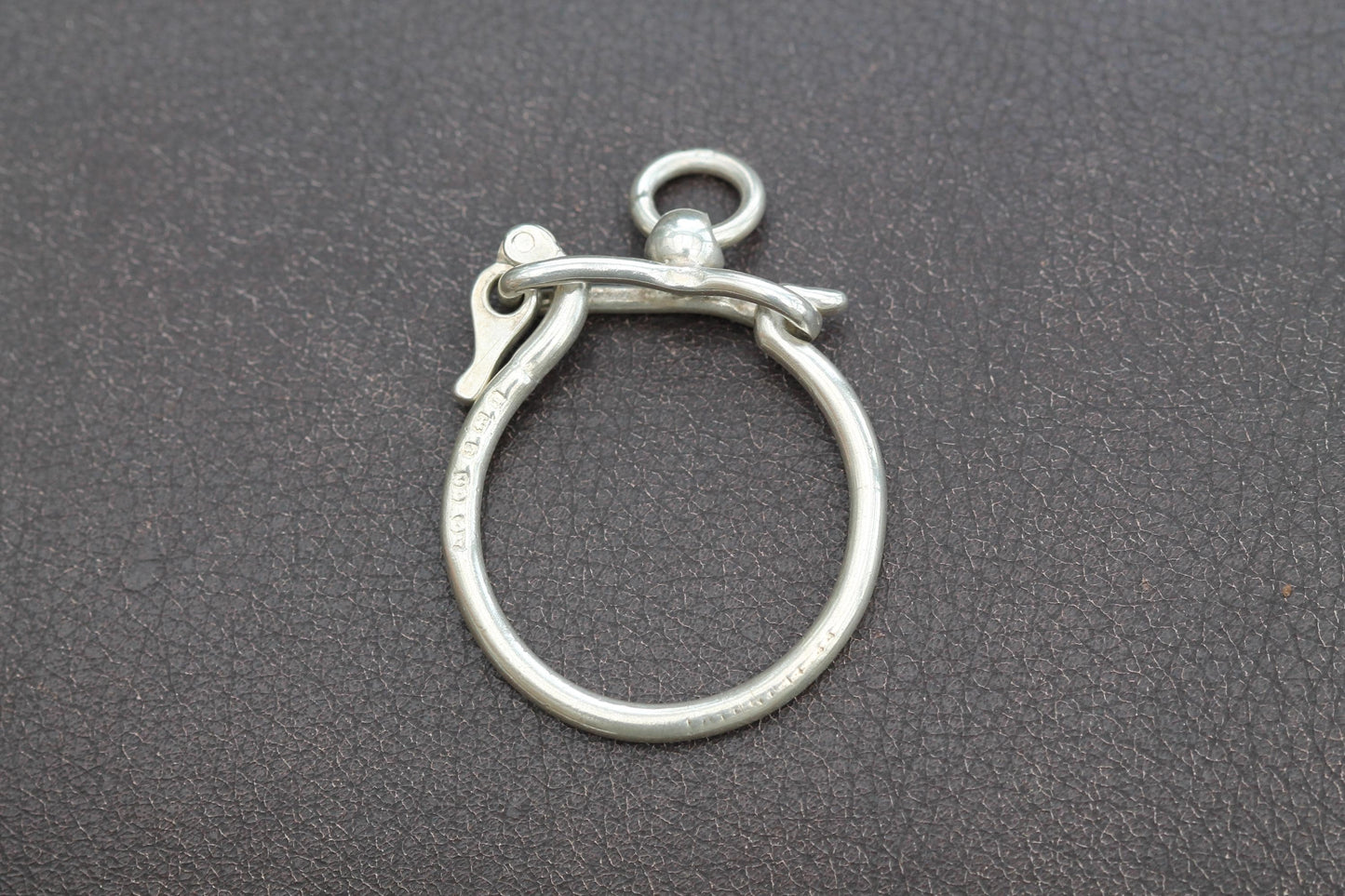 Antique Sterling Silver Large Clasp Fastener, 1908