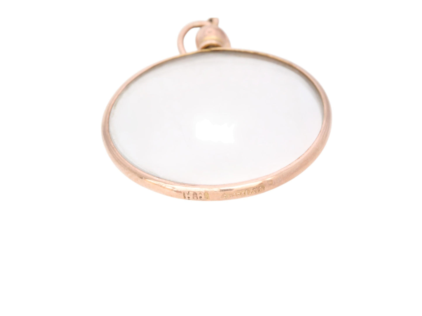 Antique 9ct Gold Glass Open Face Locket