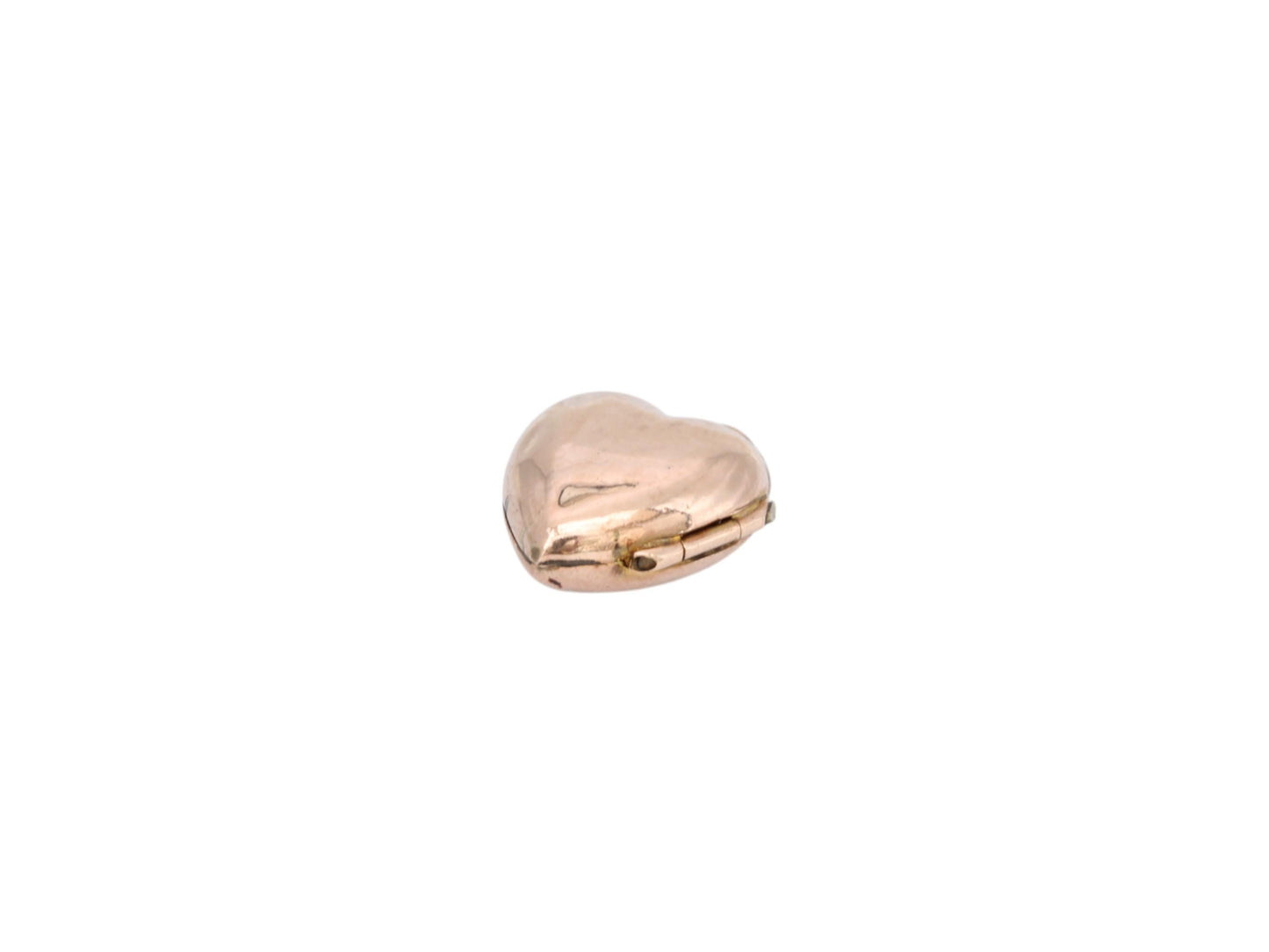 Antique 9ct Gold Small Heart Charm Locket