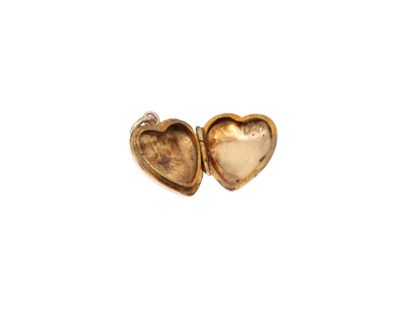 Antique 9ct Gold Small Heart Charm Locket
