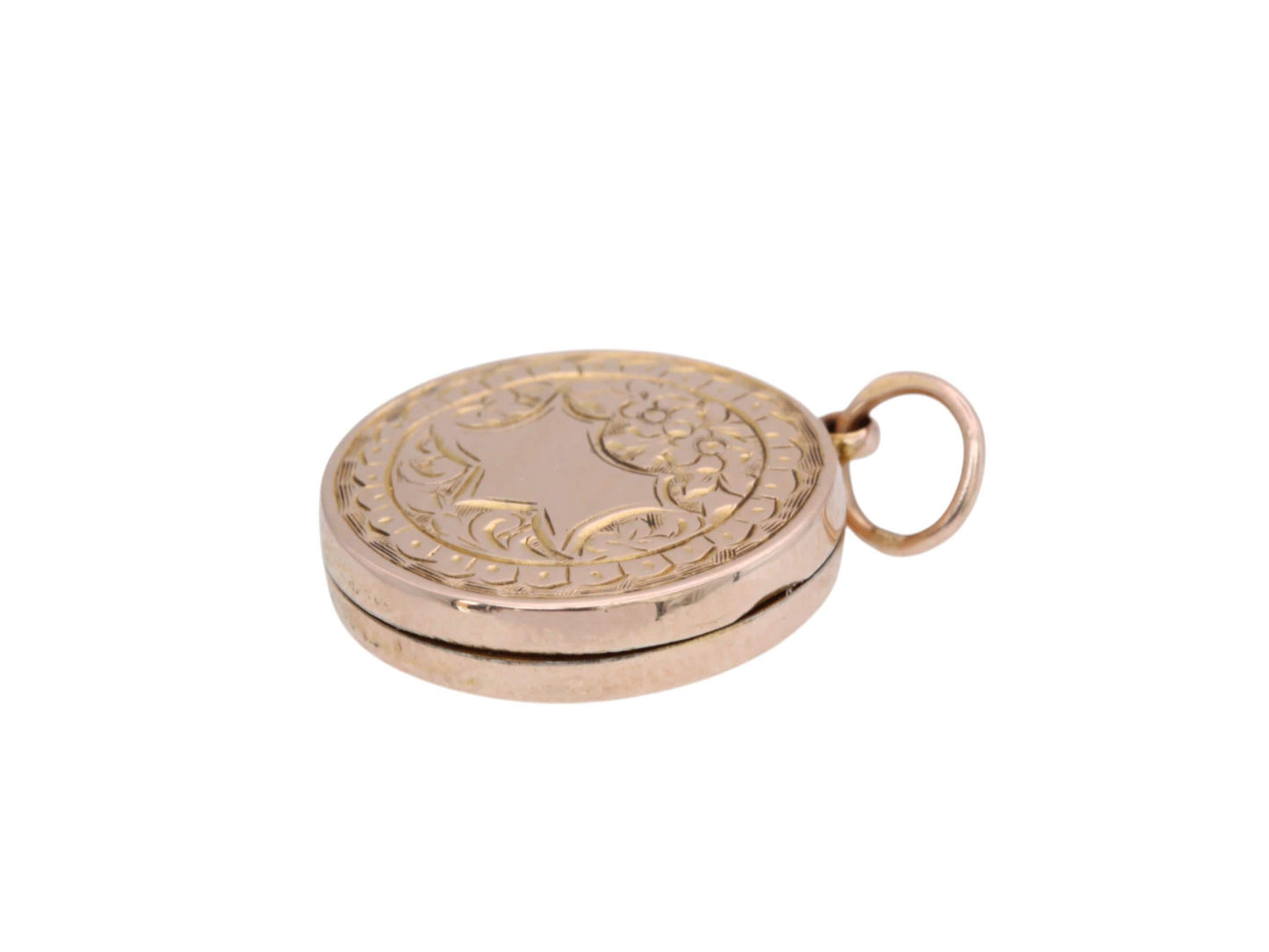 Antique 15ct Gold Ivy Forget Me Not Locket
