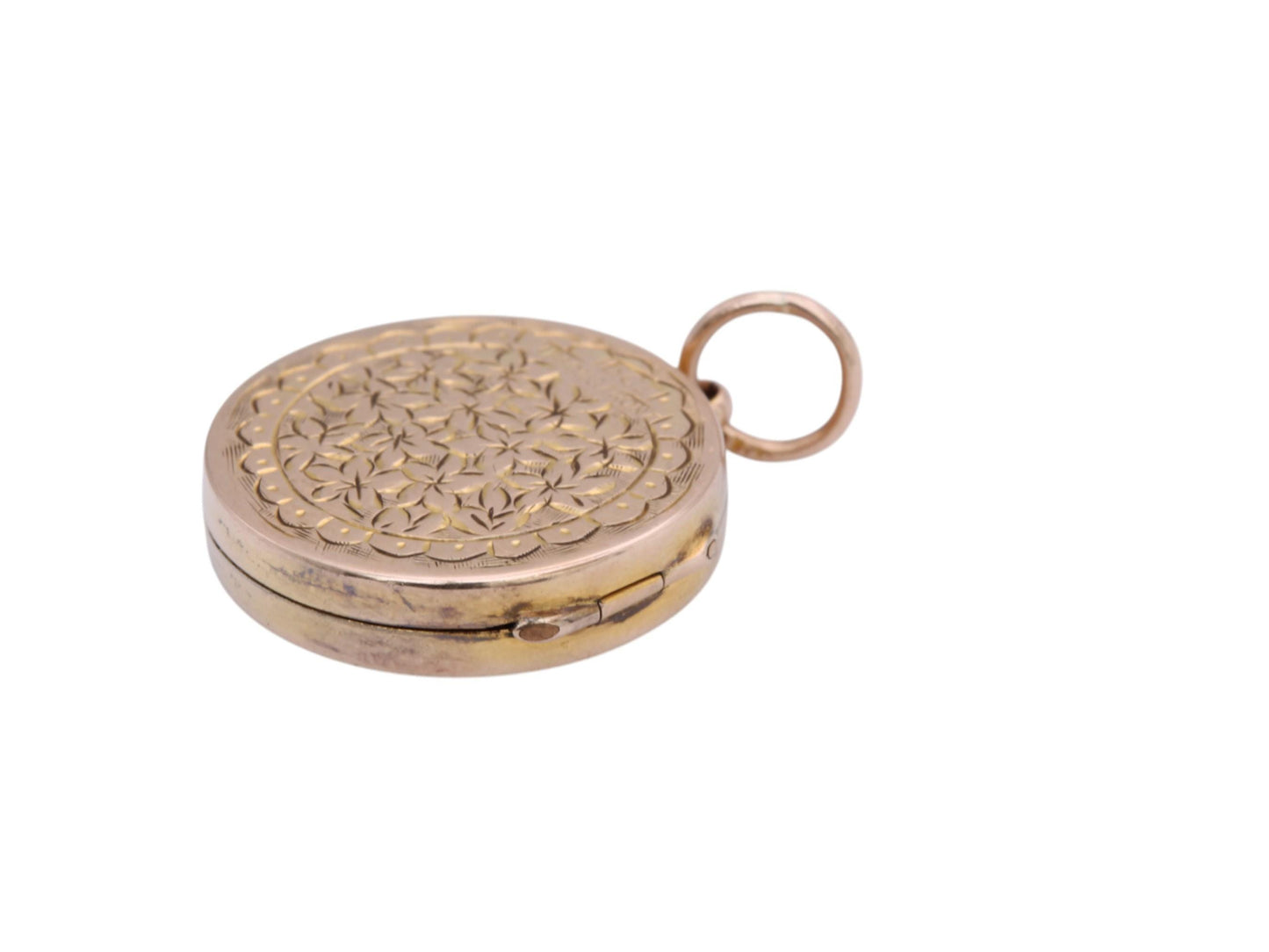 Antique 15ct Gold Ivy Forget Me Not Locket