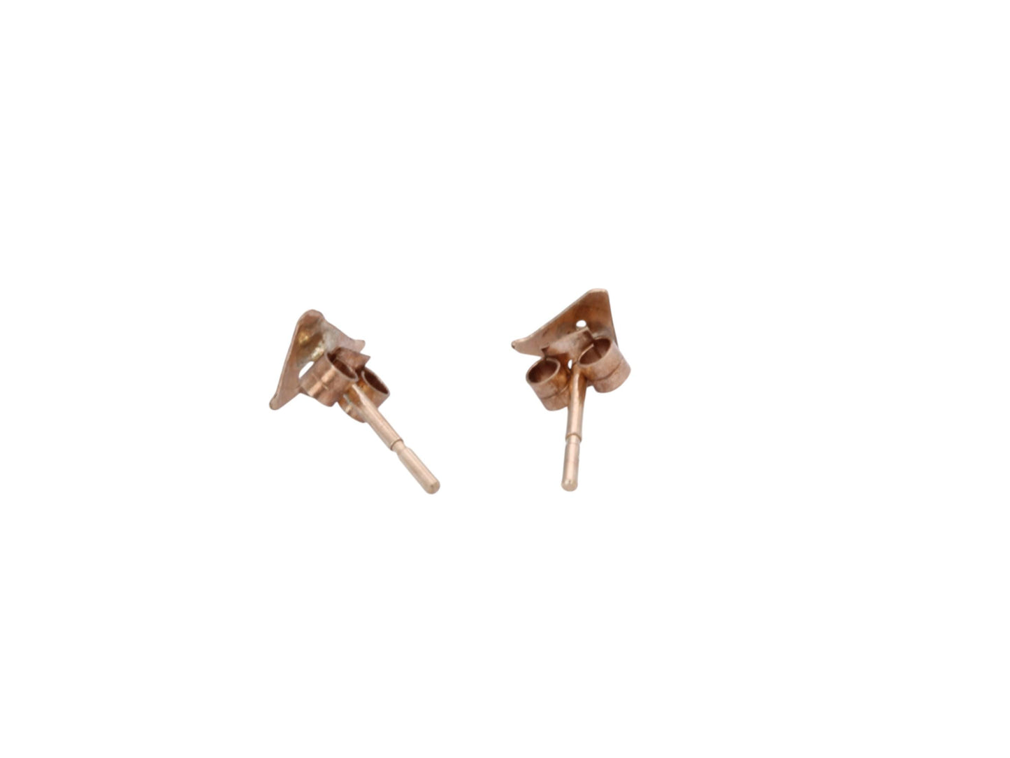 Vintage 9ct Gold Letter 'A' Earring Studs
