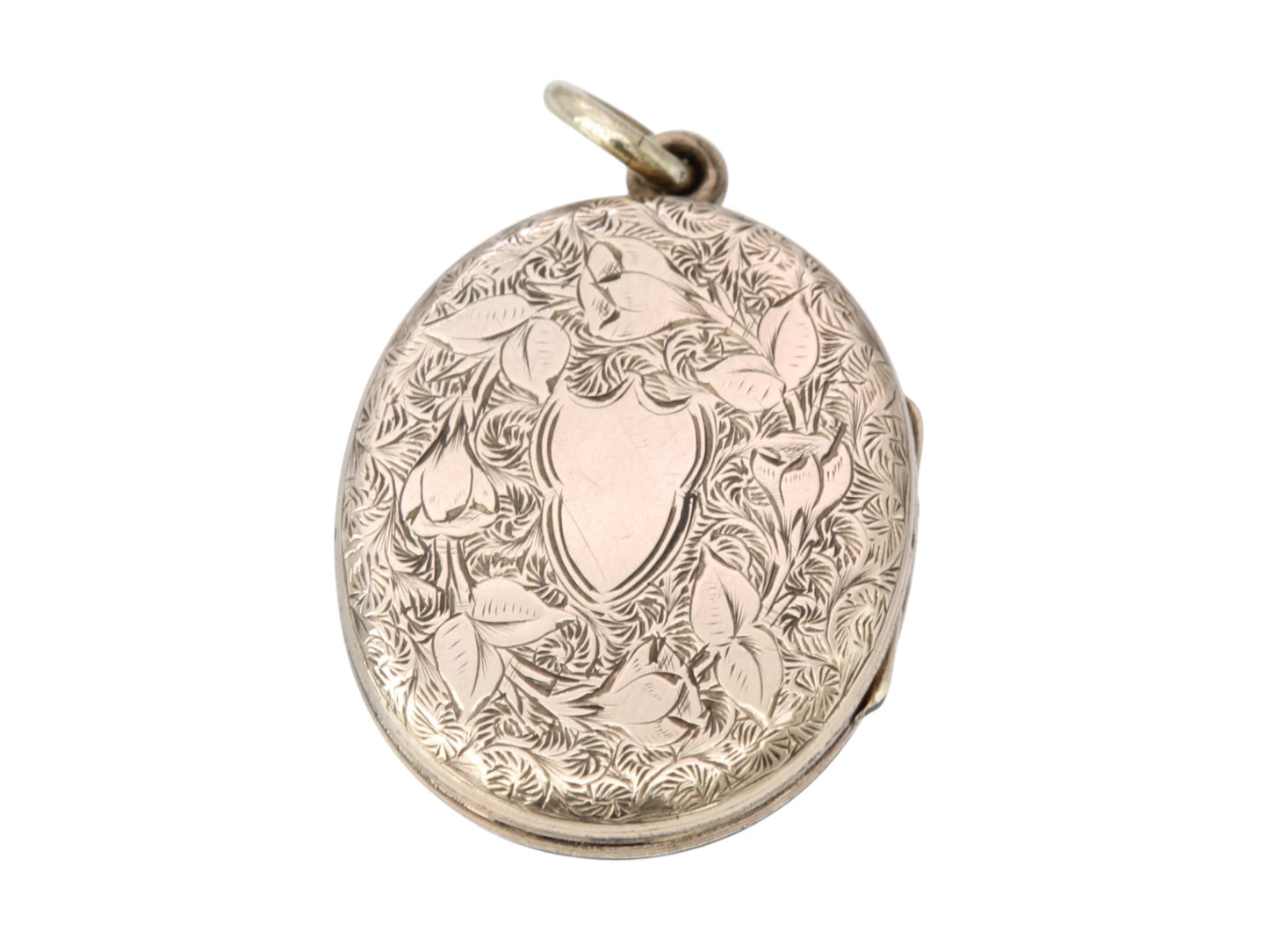 Antique Victorian 9ct Gold Lily Of The Valley Locket