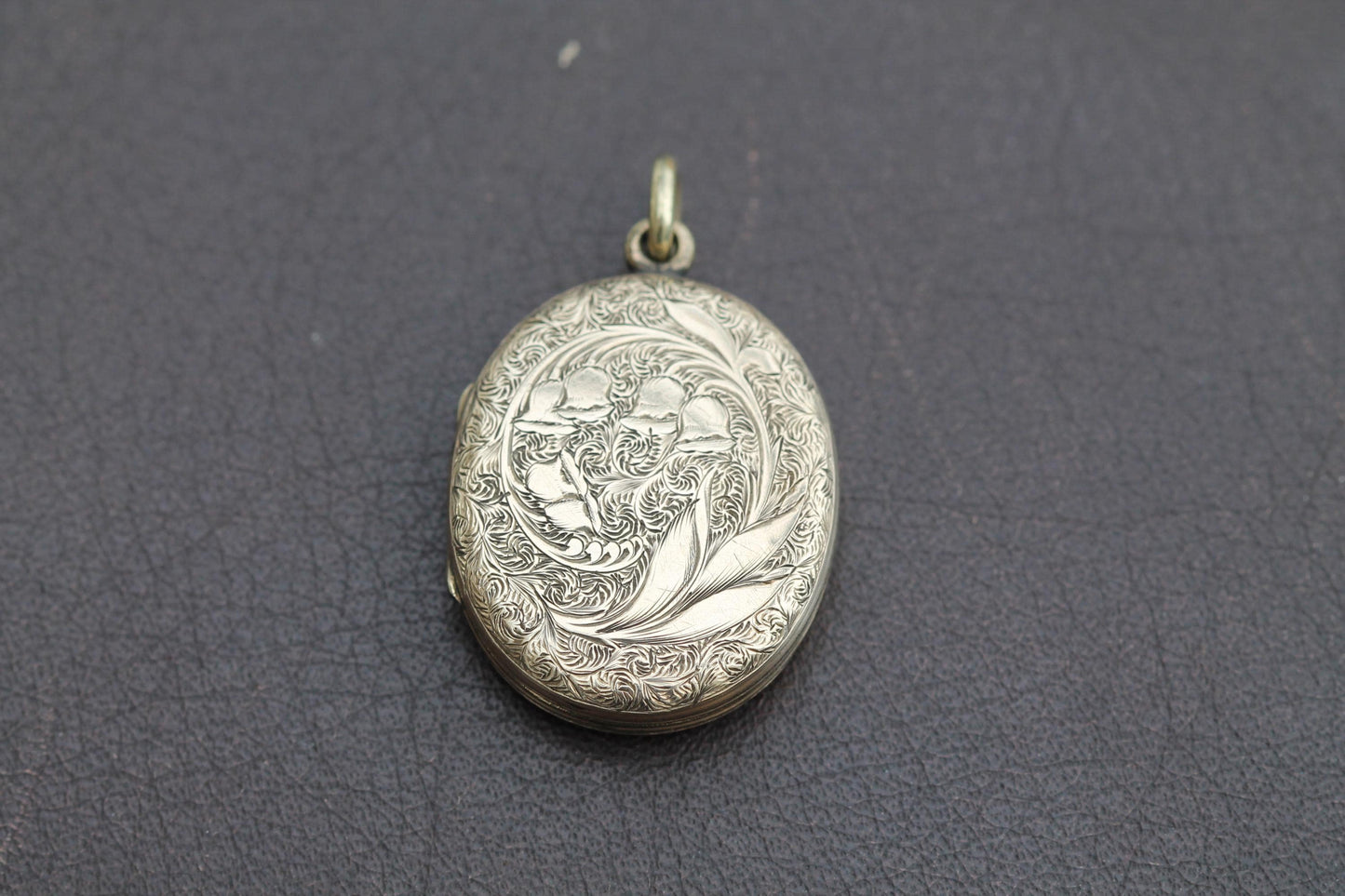 Antique Victorian 9ct Gold Lily Of The Valley Locket