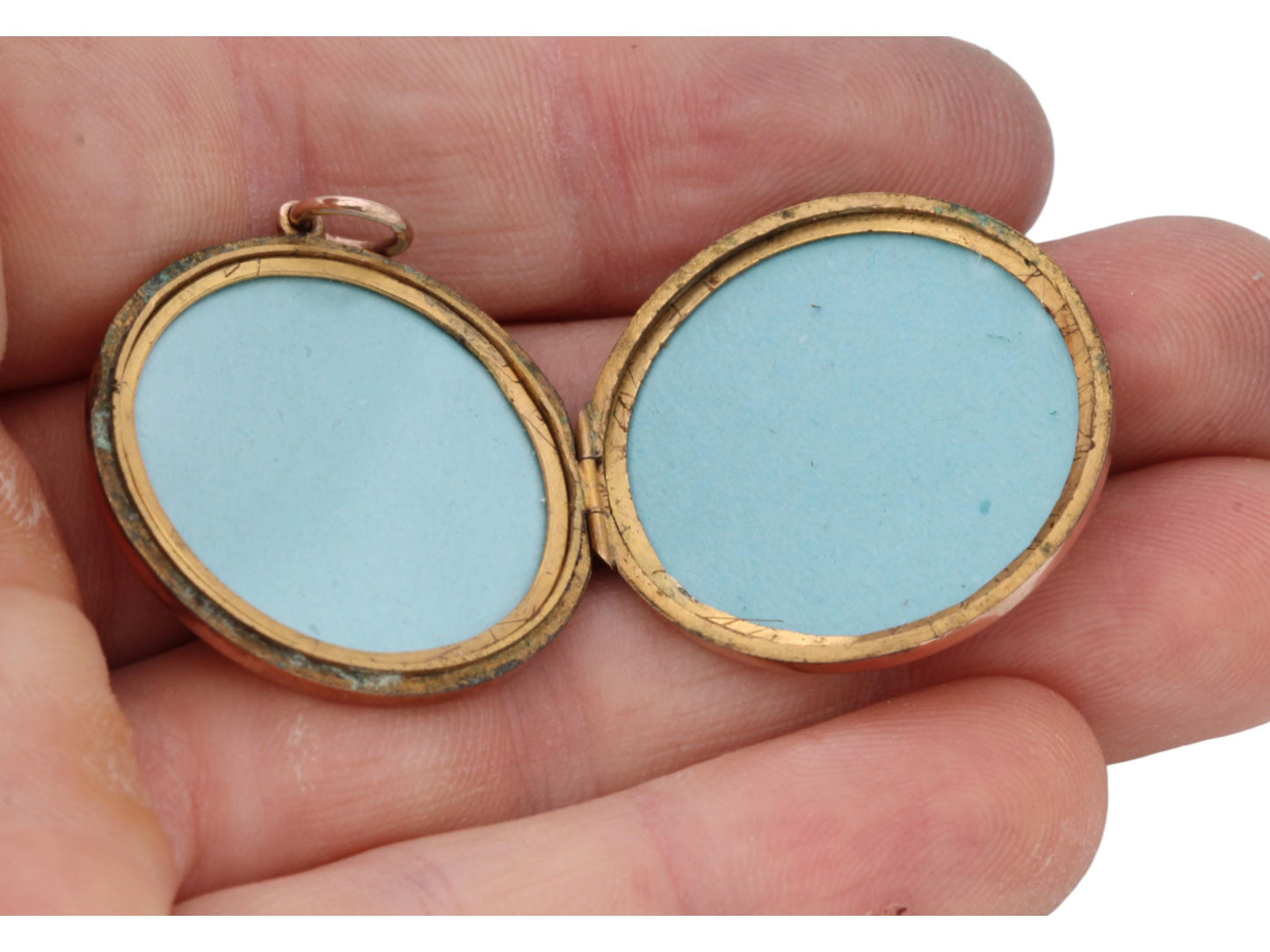 Antique 9ct Gold Bouquet Of Flowers Swallow Locket