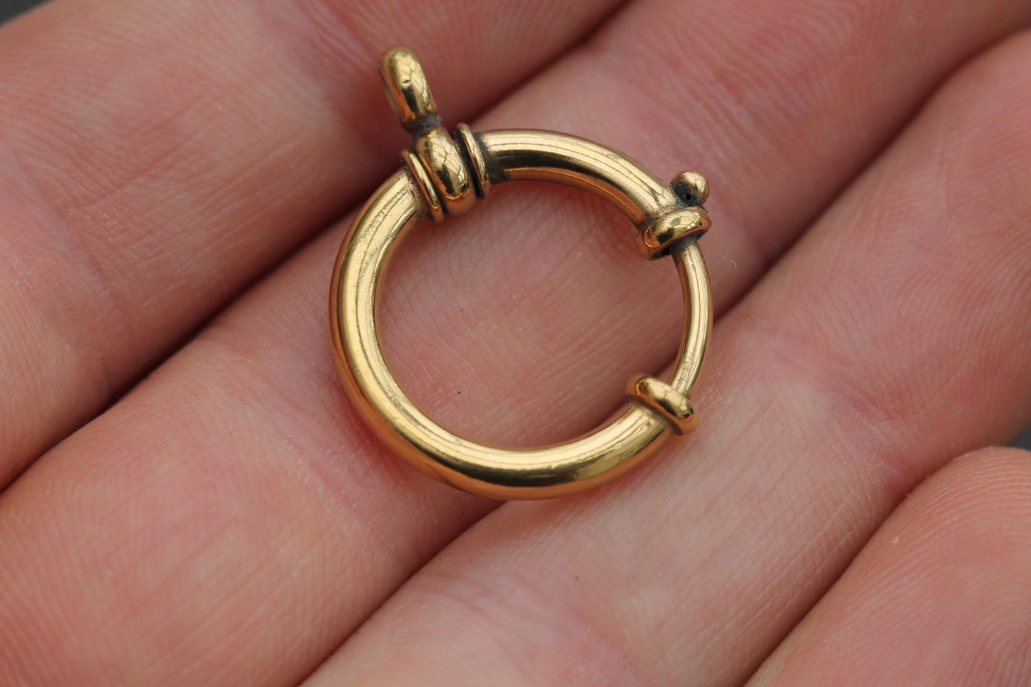 Antique 9ct Rolled Gold Large Bolt Clasp