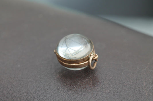 Antique 9ct Rolled Gold Pools Of Light Pendant Locket