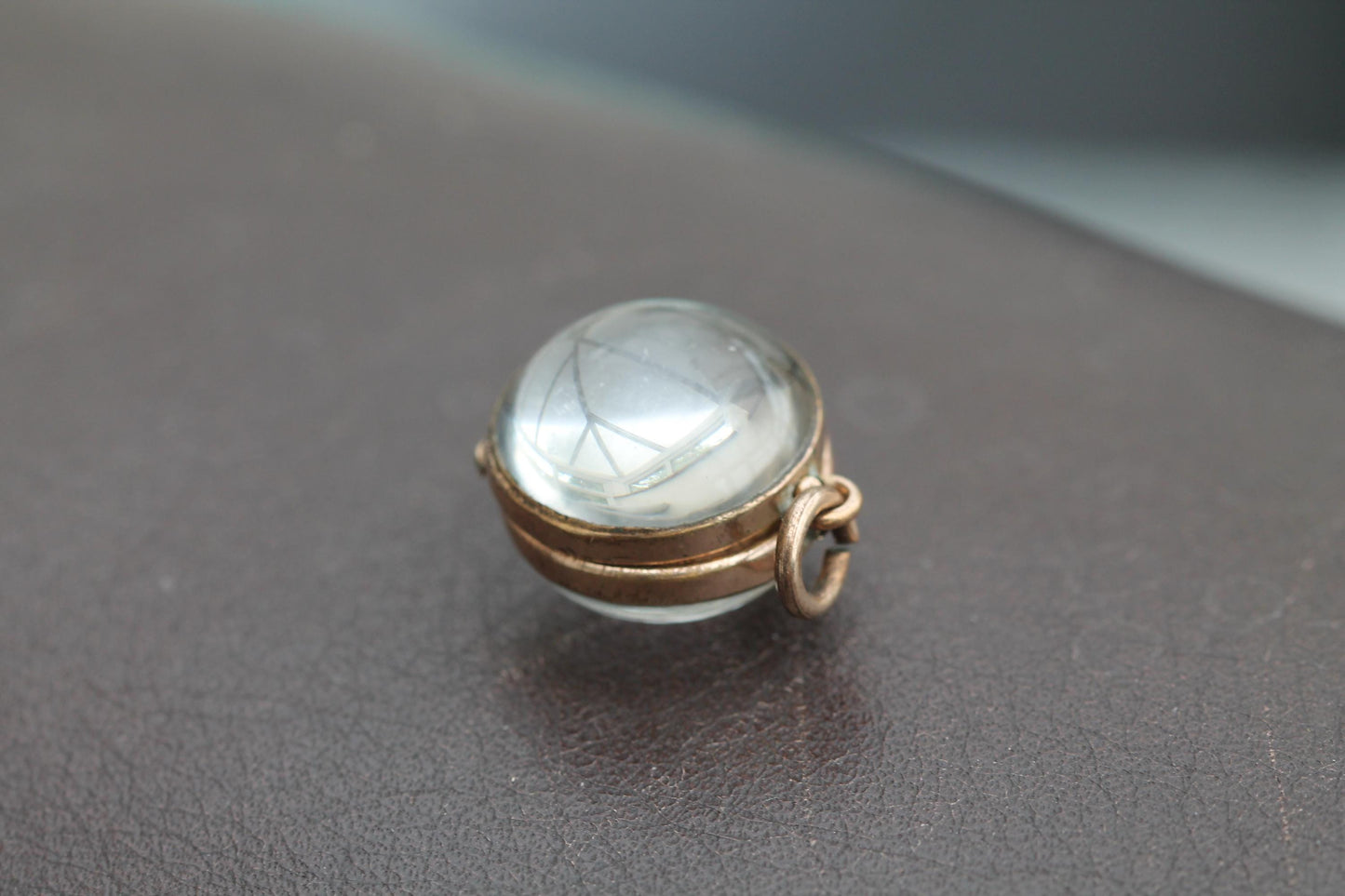 Antique 9ct Rolled Gold Pools Of Light Style Pendant Locket