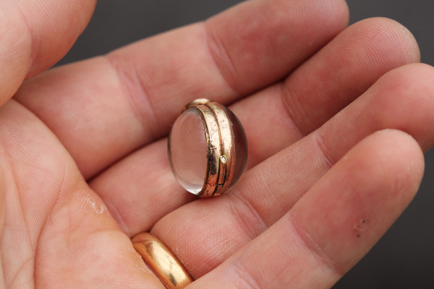 Antique 9ct Rolled Gold Pools Of Light Pendant Locket