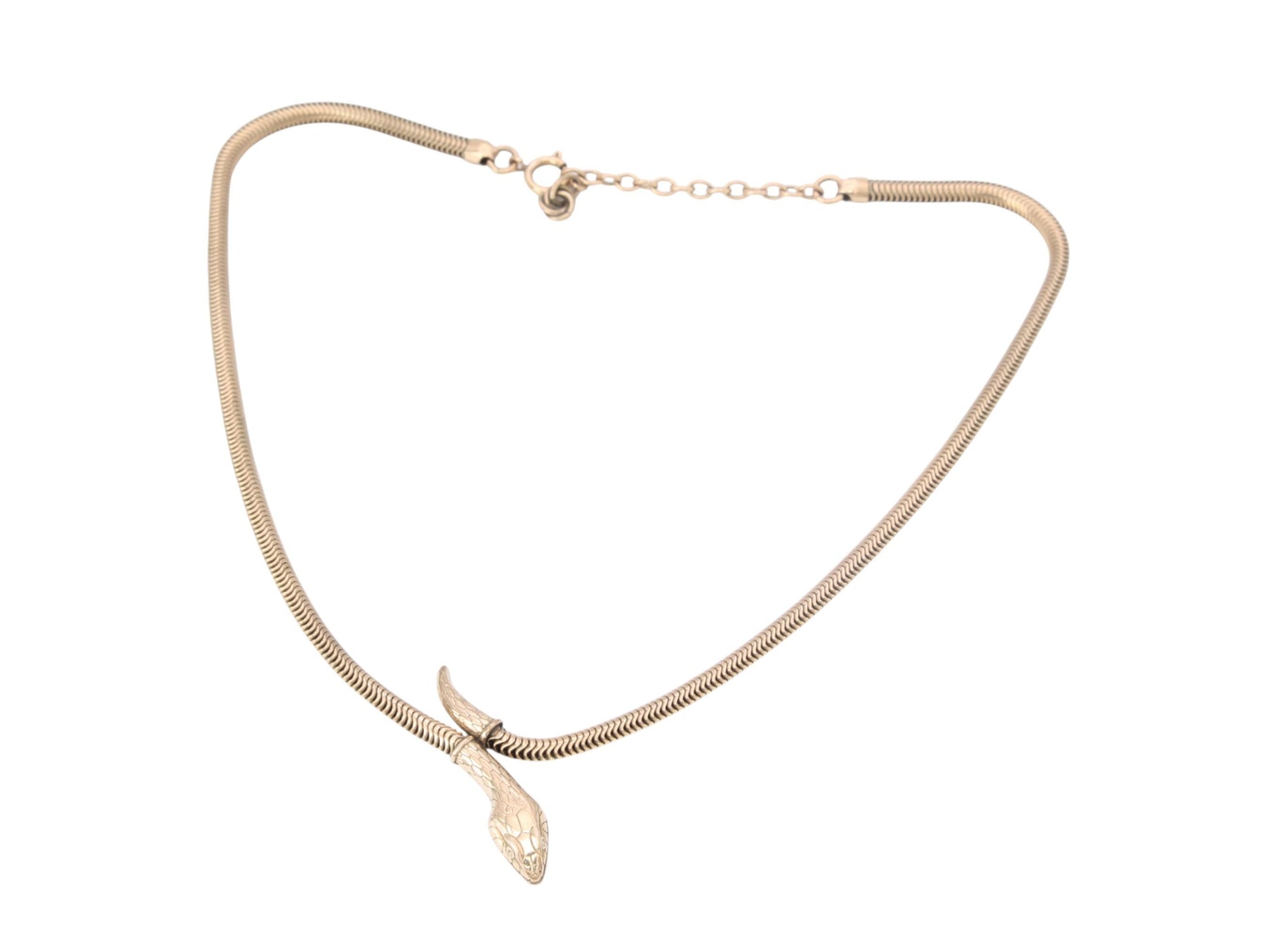 Vintage-9ct-Rolled-Gold-Snake-Necklace