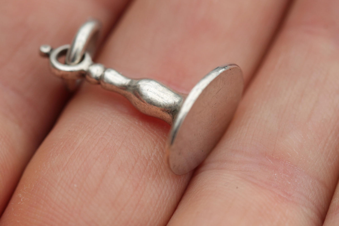 Antique Georgian Sterling Silver Pendant Seal, 1798