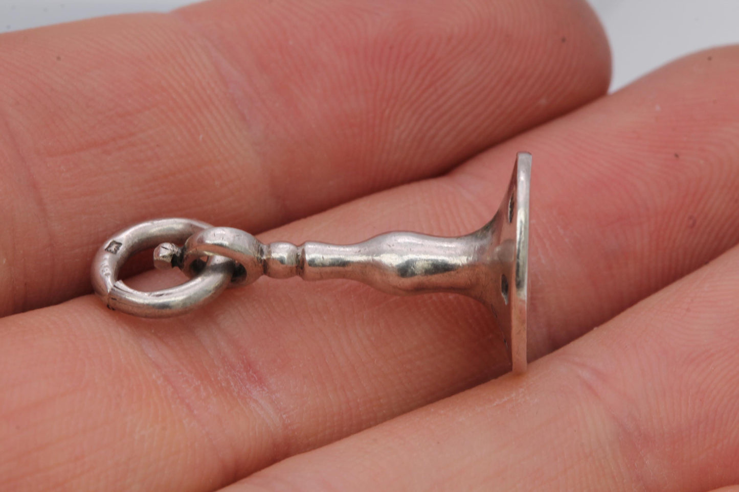 Antique-Georgian-Sterling-Silver-Pendant-Seal,-1798