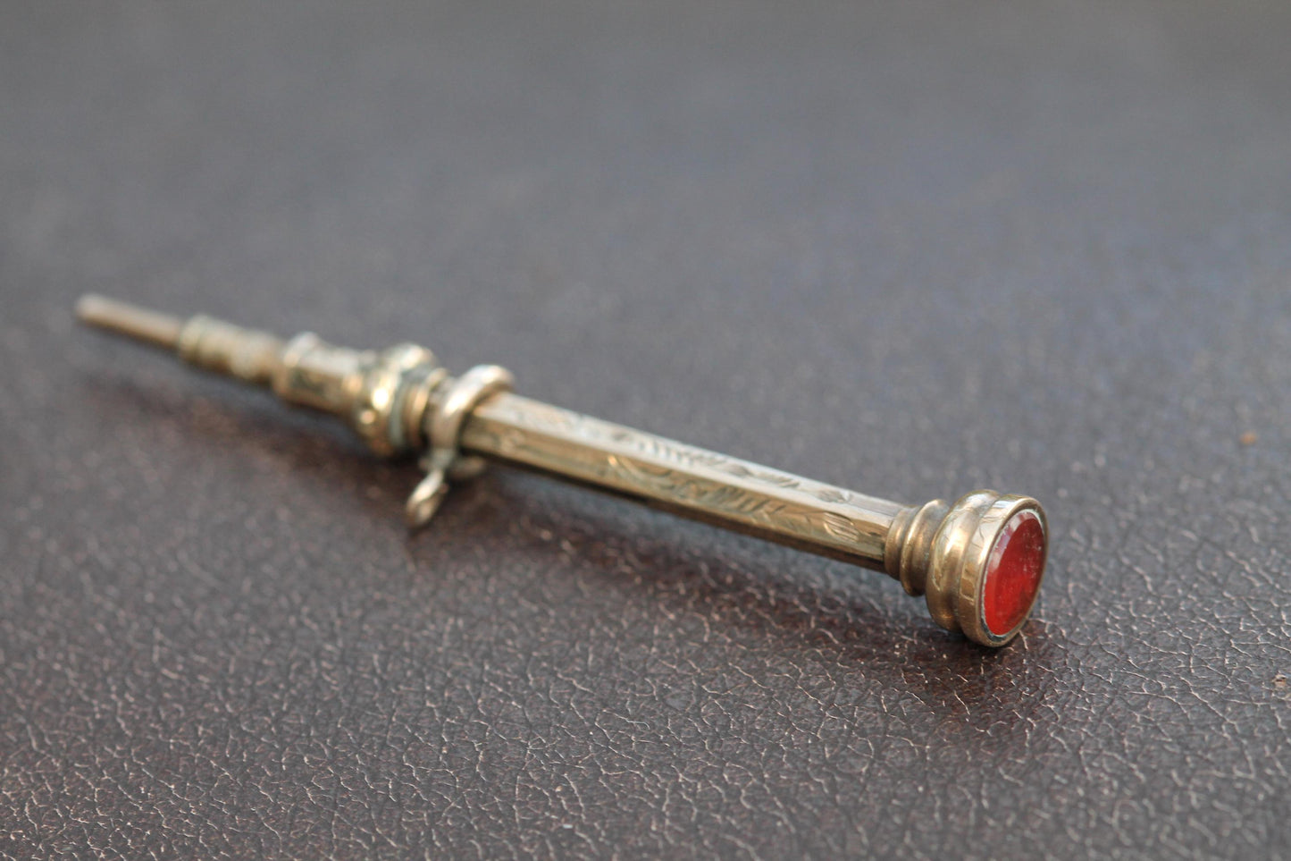 Antique 9ct Gold Miniature Retractable Pencil