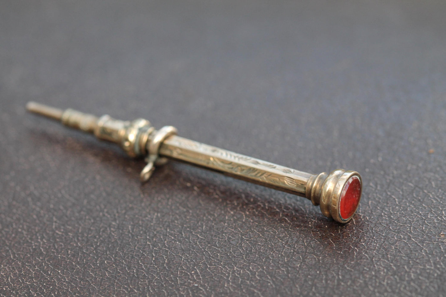 Antique 9ct Gold Miniature Retractable Pencil