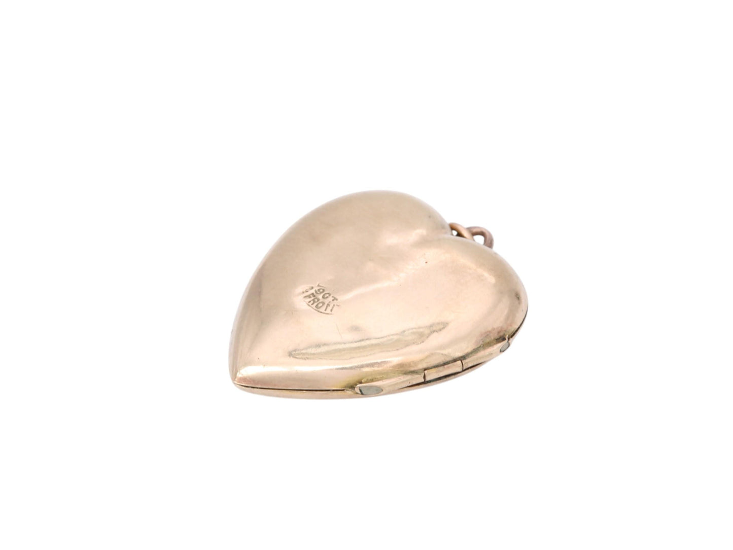 Antique 9ct Gold Chased Heart Locket