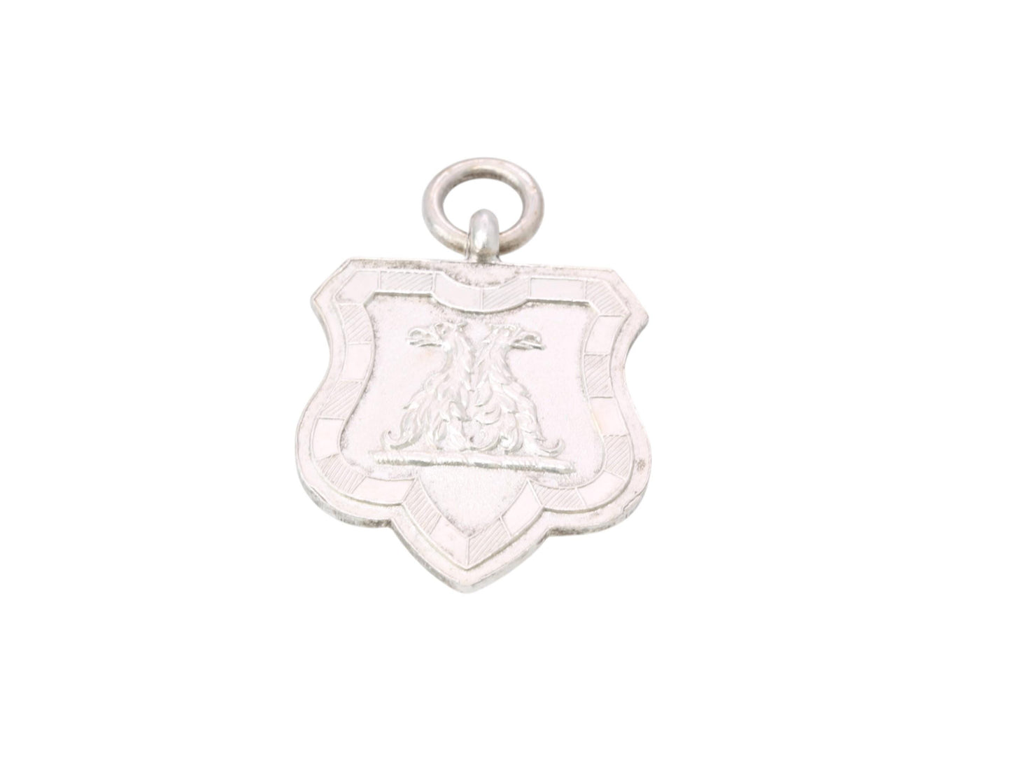 Antique Sterling Silver Griffin Pendant Fob, Mappin & Webb