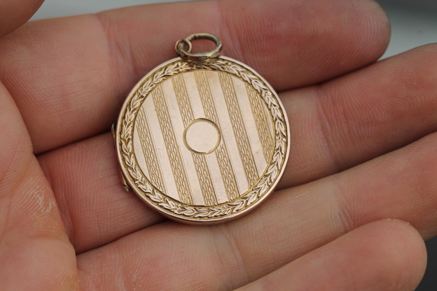 Antique Edwardian 9ct Gold Locket, Keepsake Pendant