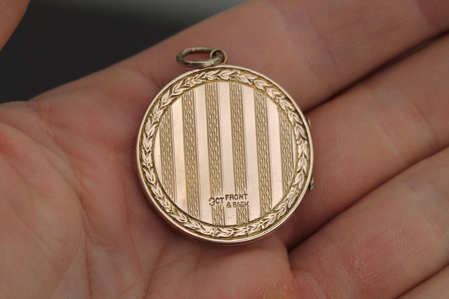 Antique Edwardian 9ct Gold Locket, Keepsake Pendant