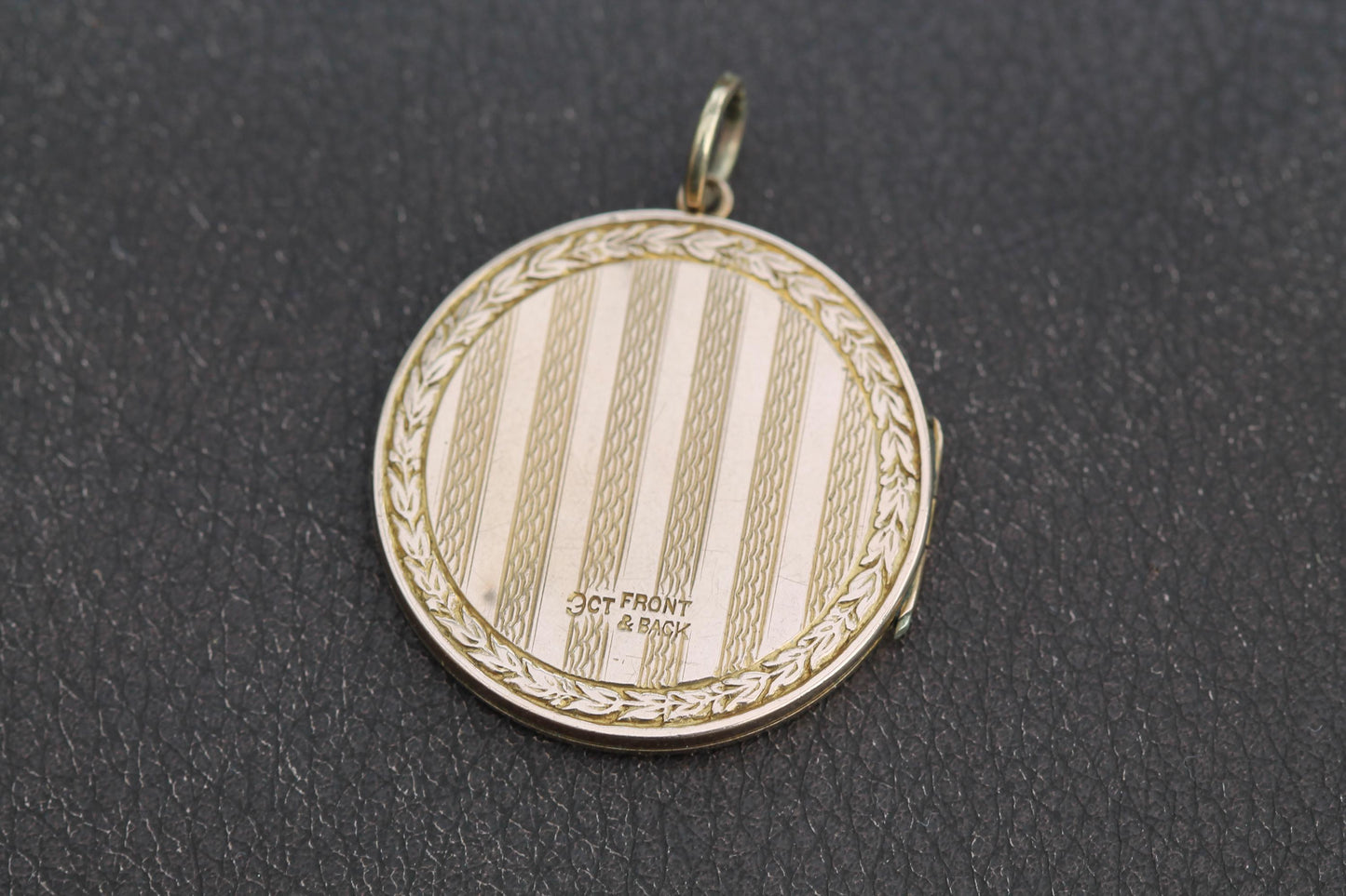 Antique-Edwardian-9ct-Gold-Locket,-Keepsake-Pendant