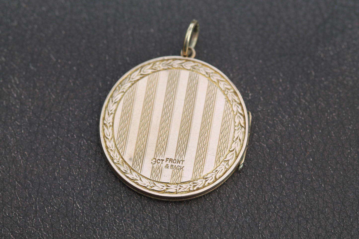 Antique-Edwardian-9ct-Gold-Locket,-Keepsake-Pendant