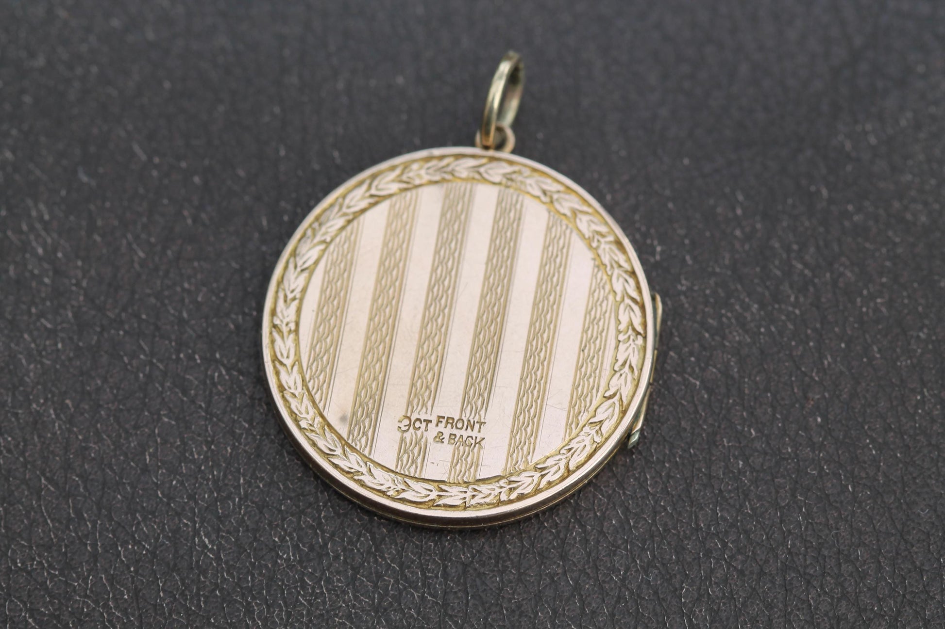 Antique-Edwardian-9ct-Gold-Locket,-Keepsake-Pendant