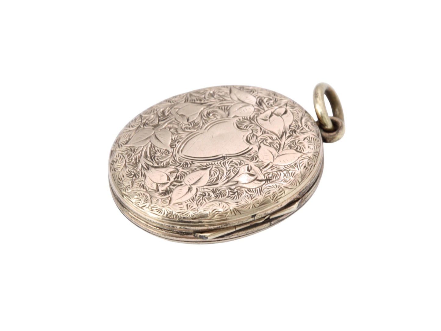 Antique Victorian 9ct Gold Lily Of The Valley Locket