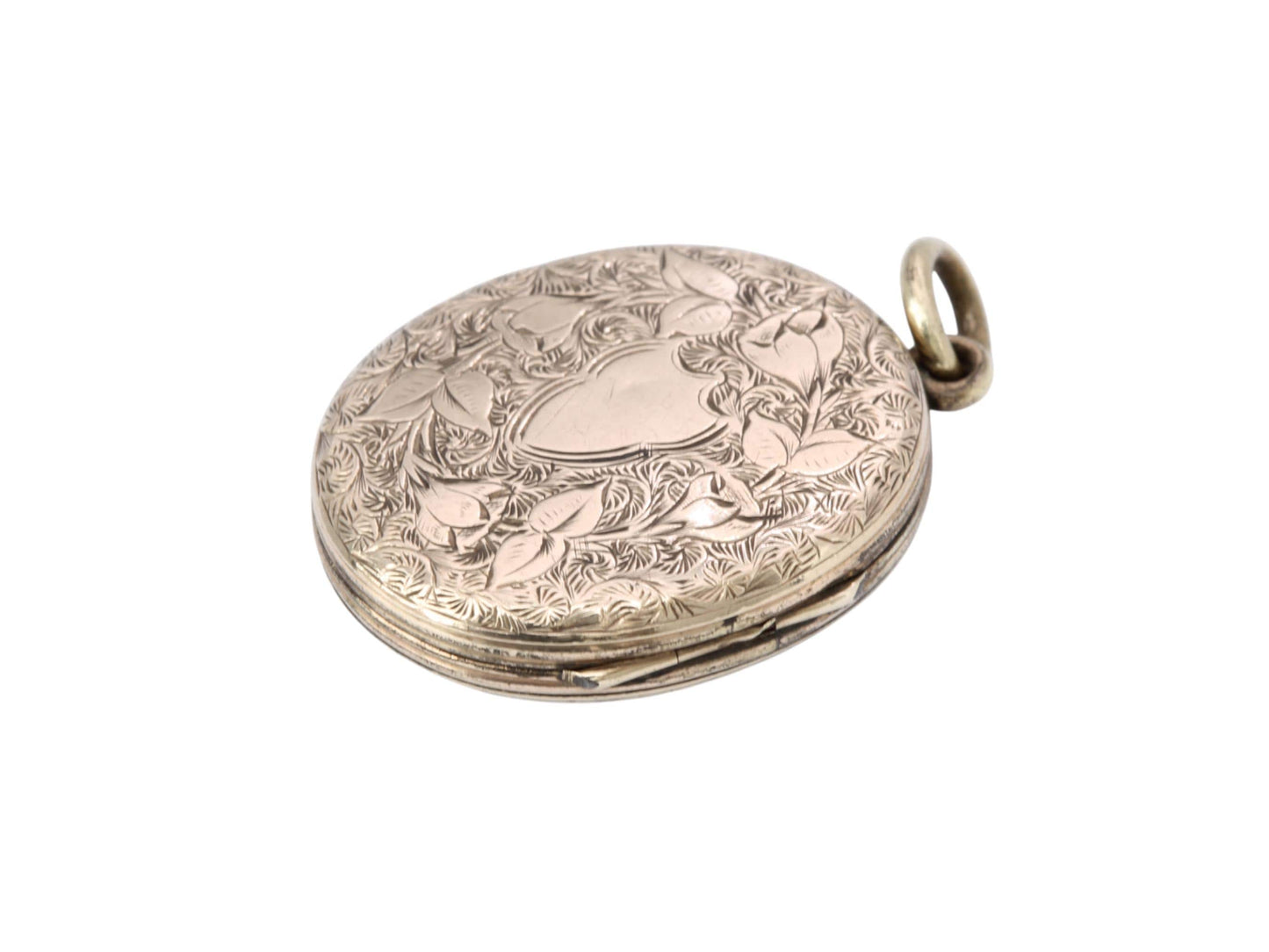 Antique Victorian 9ct Gold Lily Of The Valley Locket