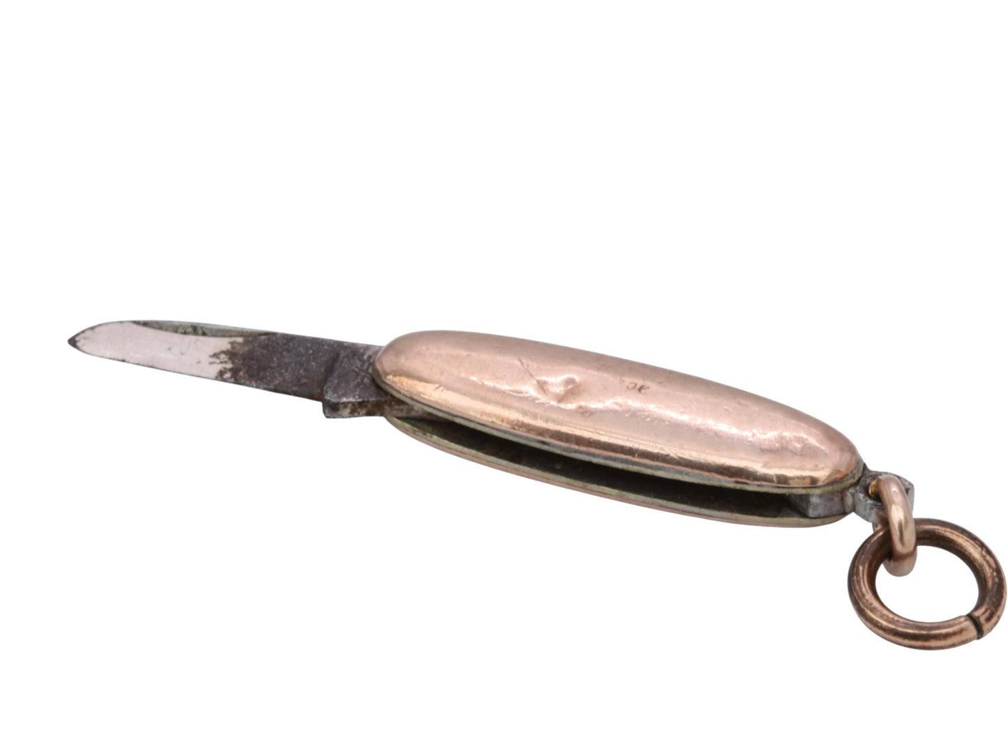 Vintage 9ct Gold Pen Knife Charm Pendant