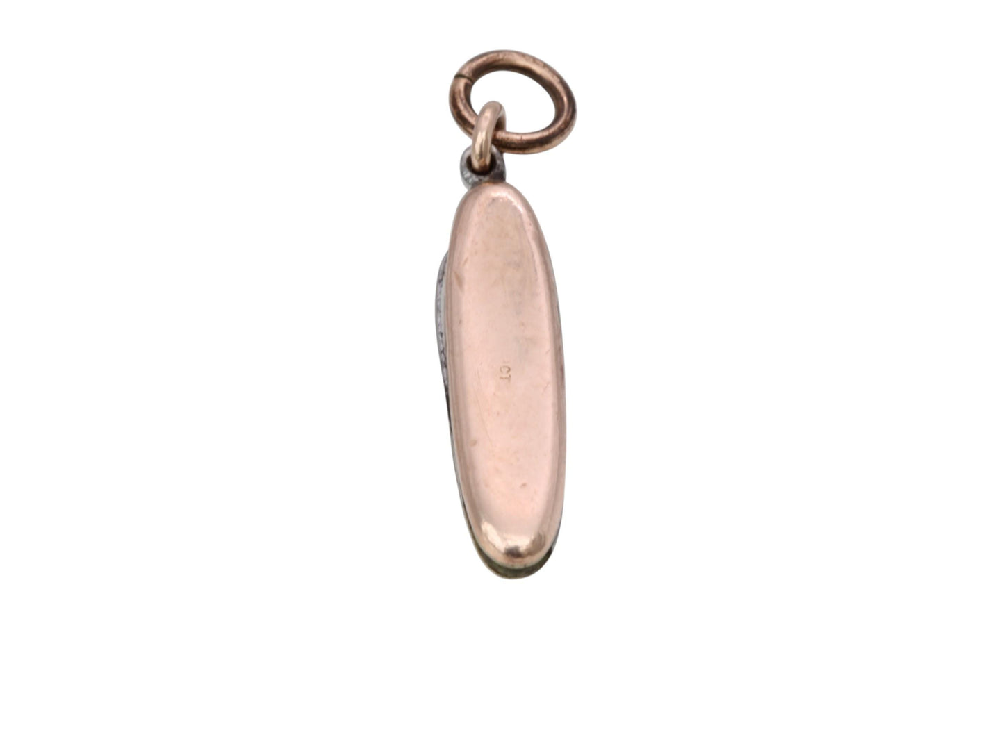 Vintage 9ct Gold Pen Knife Charm Pendant