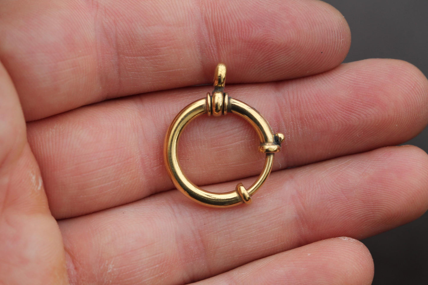 Antique 9ct Rolled Gold Large Bolt Clasp