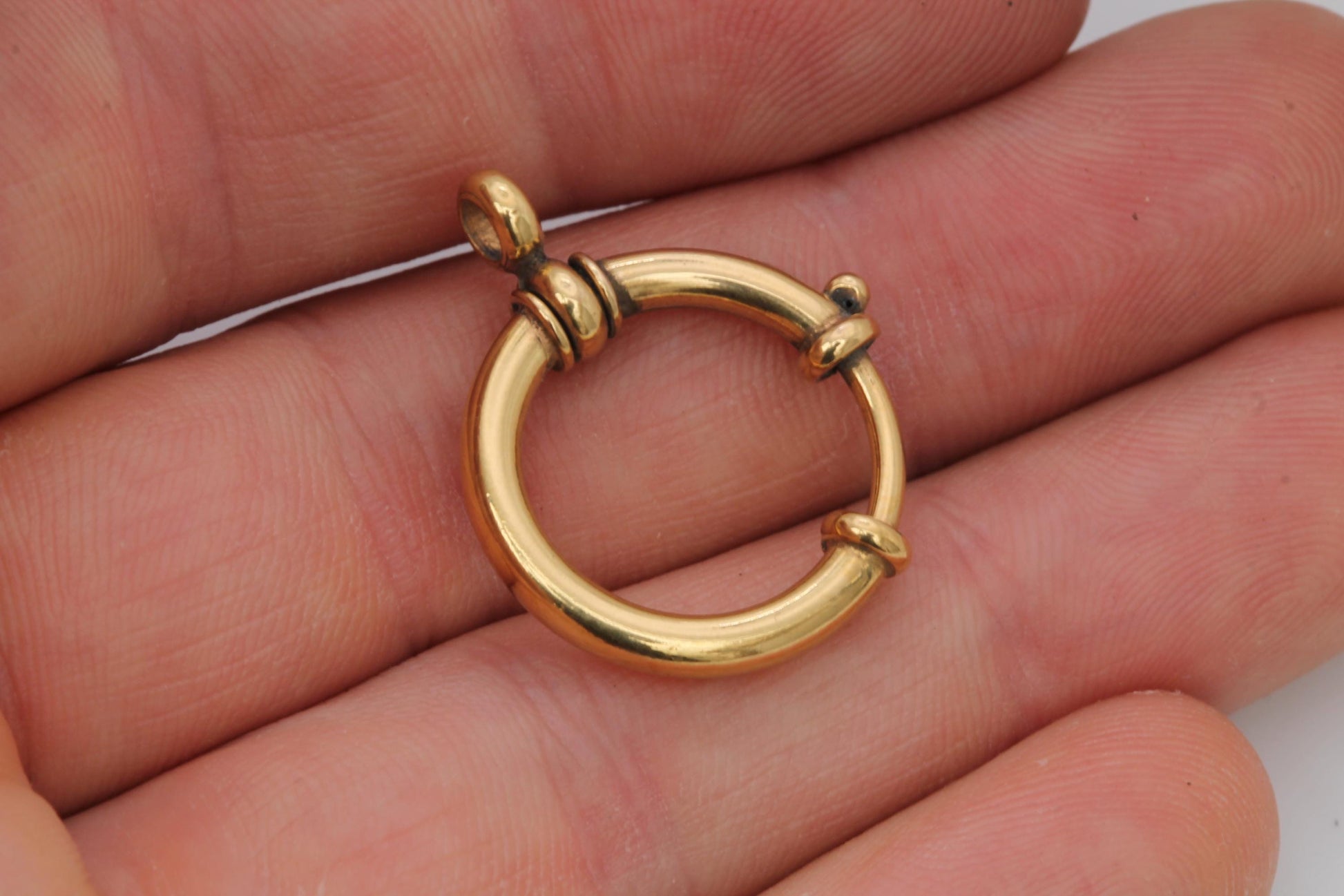 Antique-9ct-Rolled-Gold-Large-Bolt-Clasp