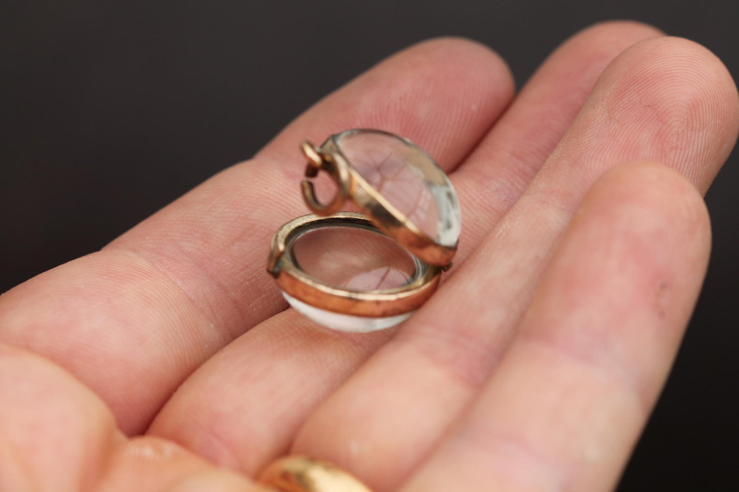 Antique 9ct Rolled Gold Pools Of Light Pendant Locket