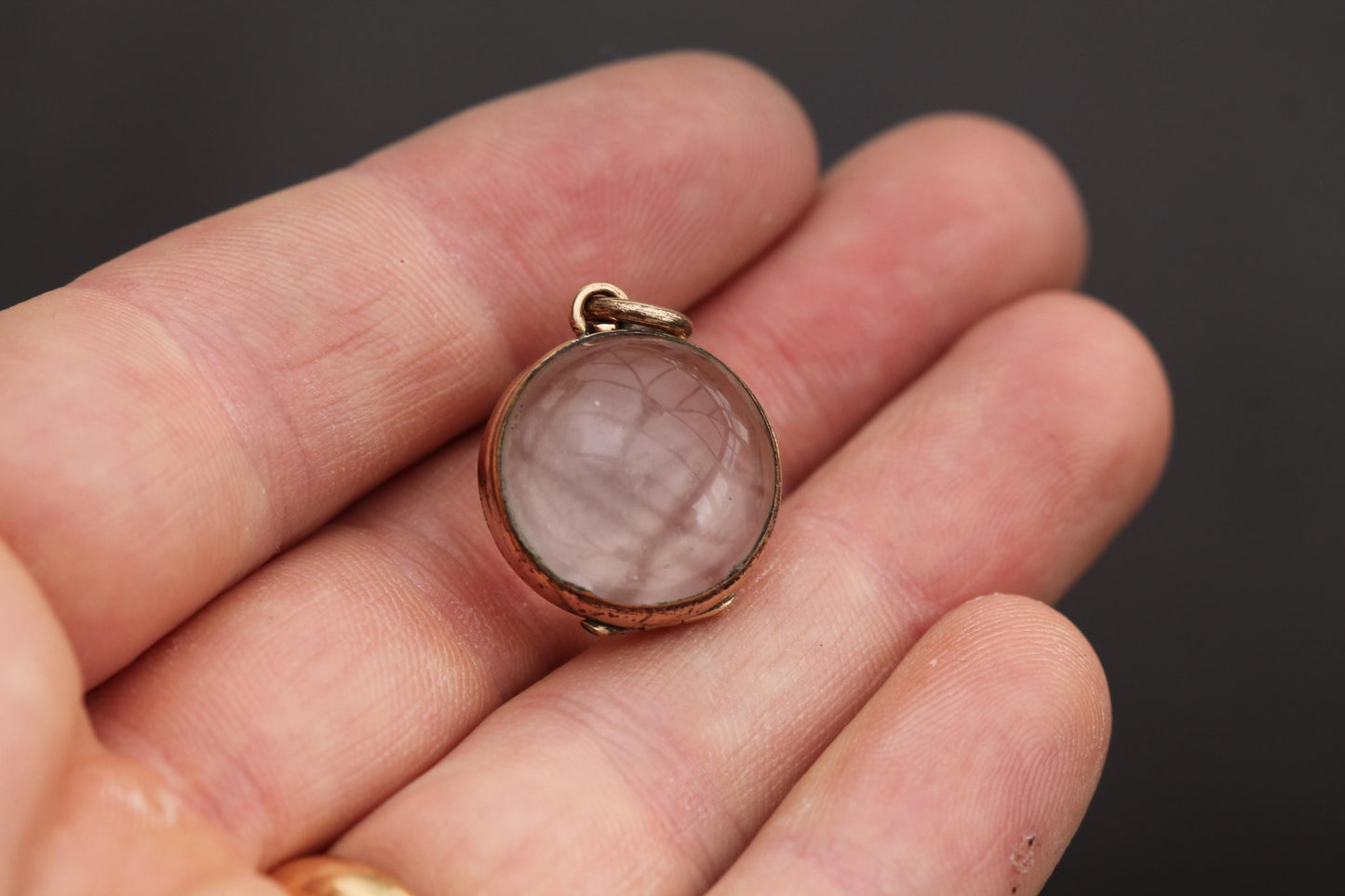 Antique 9ct Rolled Gold Pools Of Light Style Pendant Locket